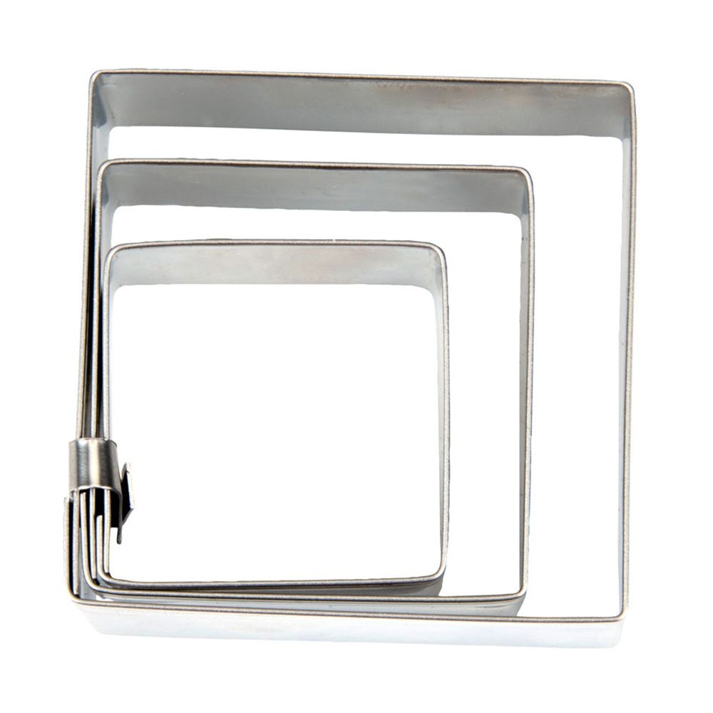 Städter - Ausstecher Quadrat glatt - 4 / 5,5 / 7 cm