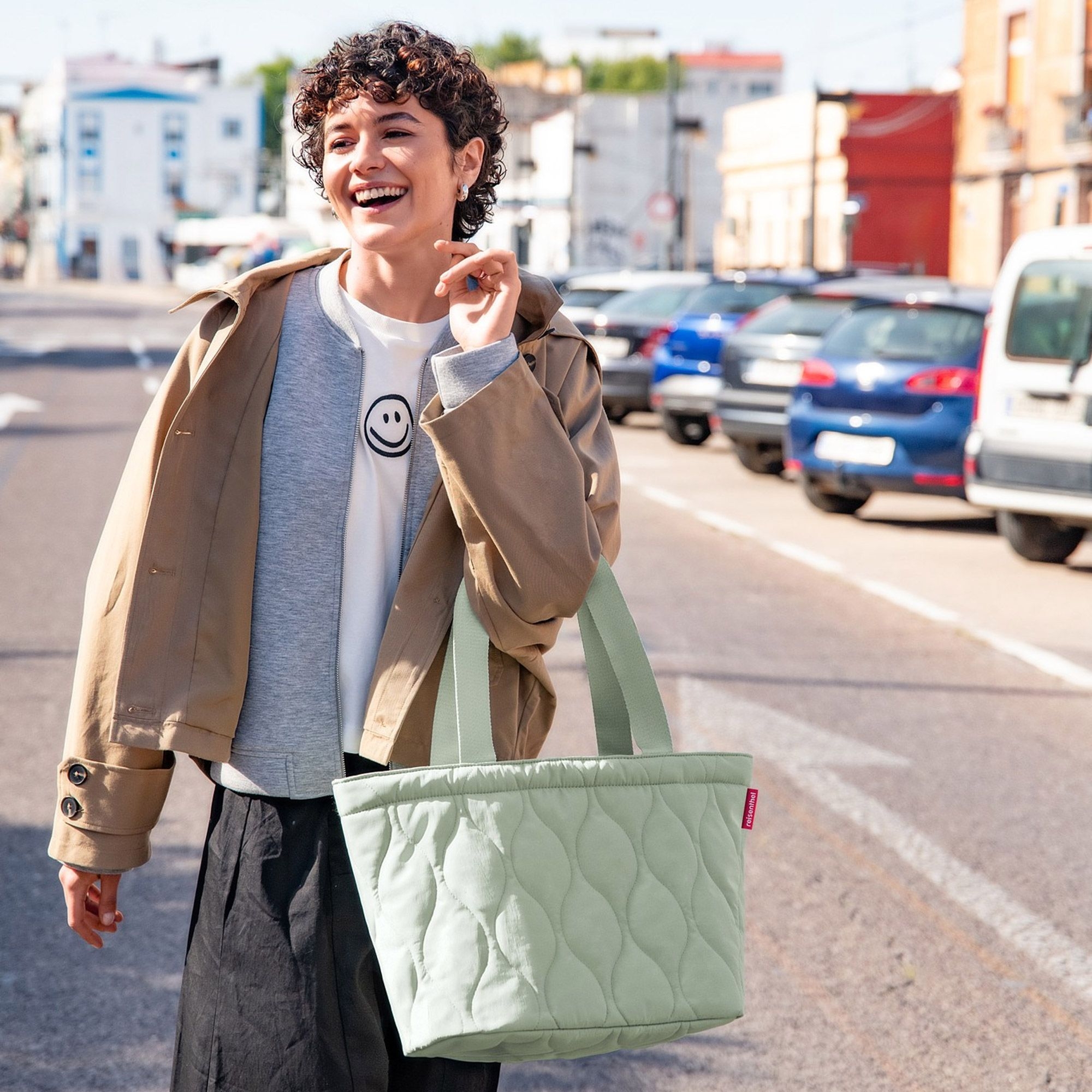 reisenthel - shopper M - puffer iced matcha