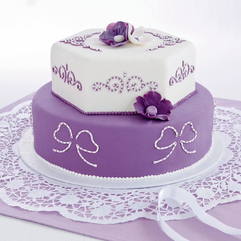 Städter - Fondant embossing stamp Ornament ca. 2 – 14 cm green Set, 7-teilig