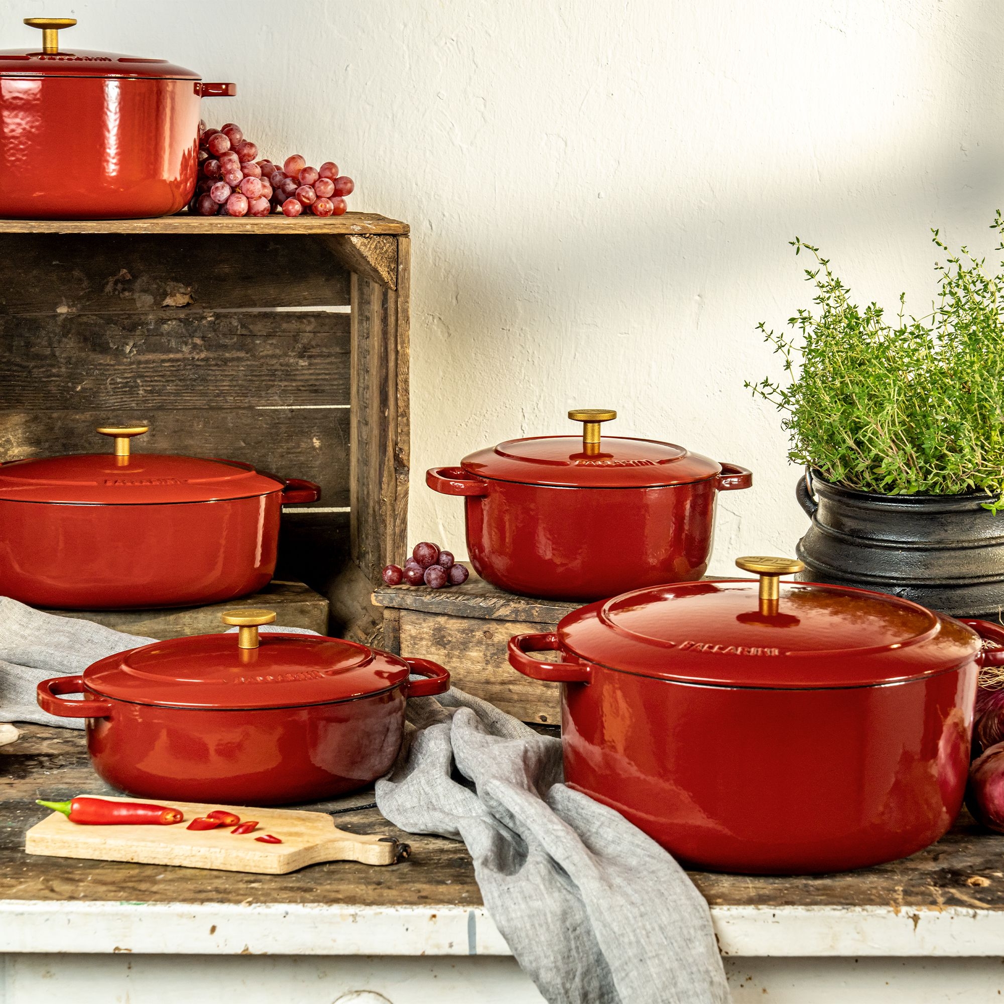 BALLARINI - Cocotte | Bellamonte | round | 20 cm | Red