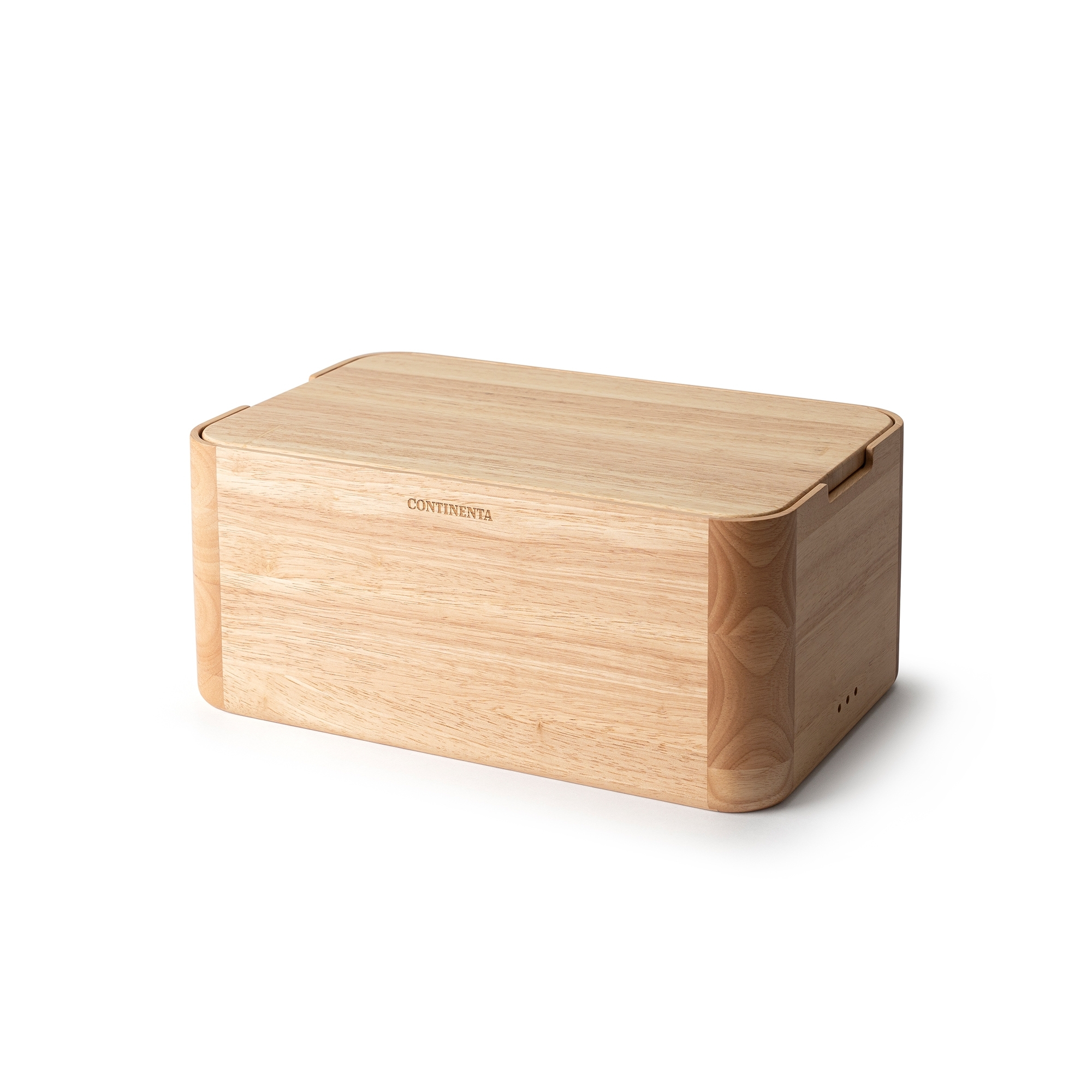 Continenta - Bread Box, 36 x 23 x 16 cm, Rubberwood