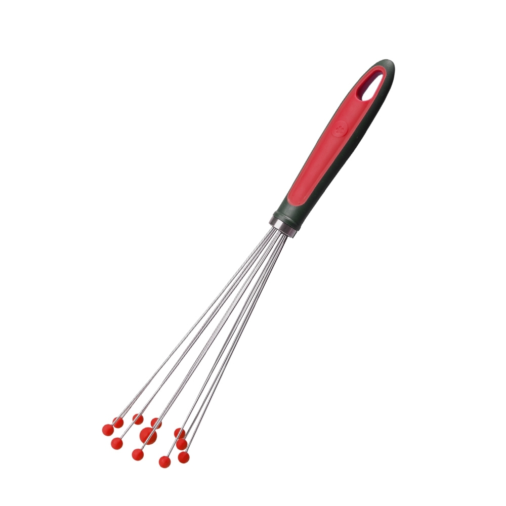 Cooking Flower - Ball Whisk - 33,5 cm, red