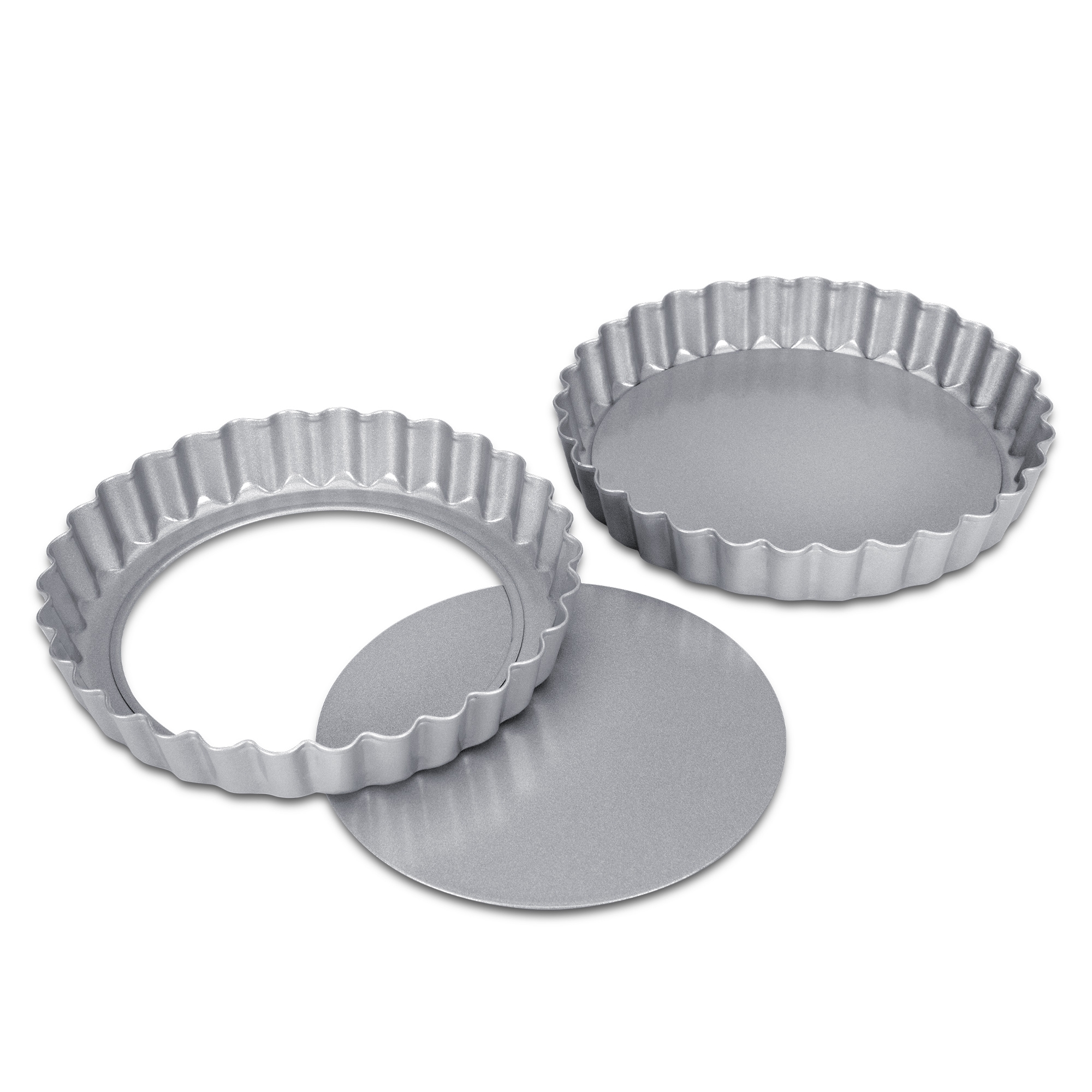 Städter - We-Love-Baking - Tart tin with lifting base - 2 pieces - ø 12.0 cm / H 1.8 cm / 180 ml Städter - We-Love-Baking - Tart tin with lifting base - 2 pieces - ø 12.0 cm / H 1.8 cm / 180 ml
