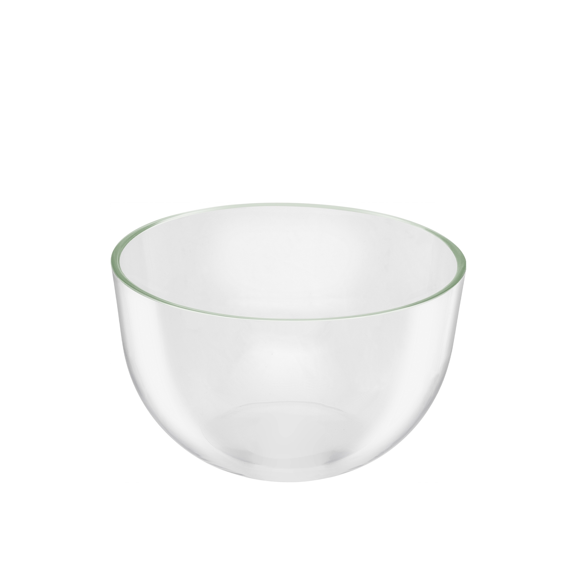 Transparente Glasschale rund ohne Muster