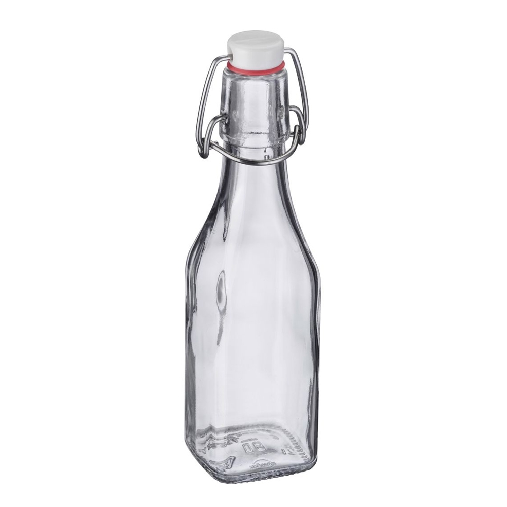 Westmark -  Bügelverschlussflasche eckig 250ml Westmark -  Bügelverschlussflasche eckig 250ml