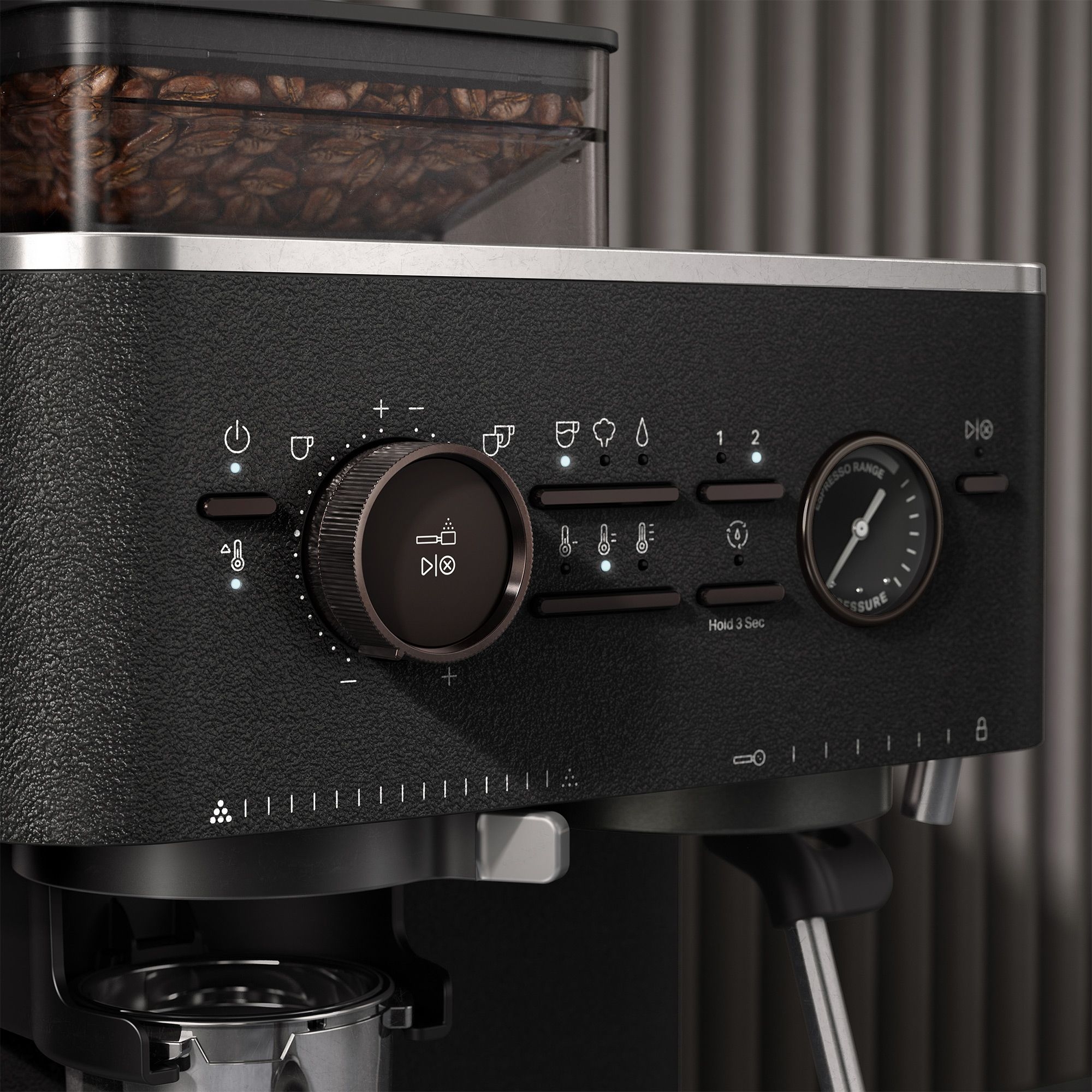 KitchenAid - Semi-automatic espresso machine with coffee grinder - Juniper KitchenAid - Semi-automatic espresso machine with coffee grinder - Juniper