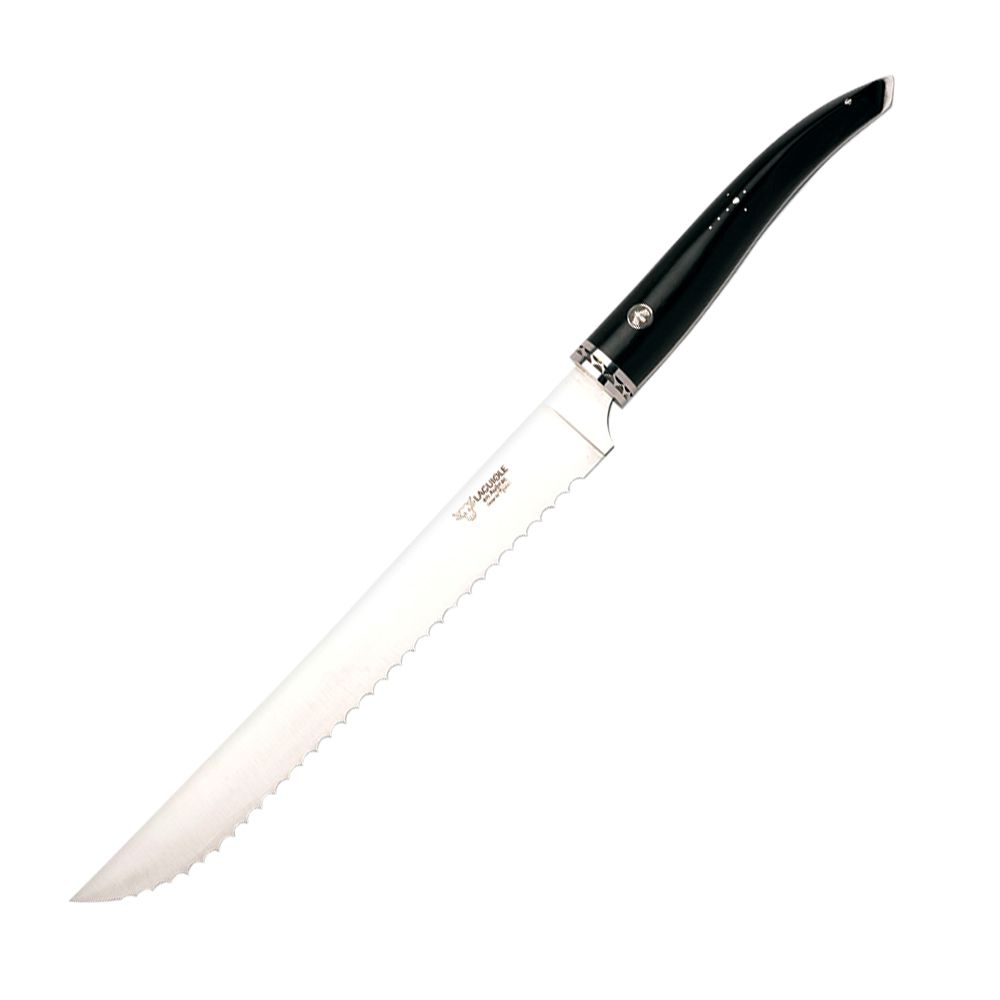 Laguiole - Bread knife 25 cm Gourmet ebony
