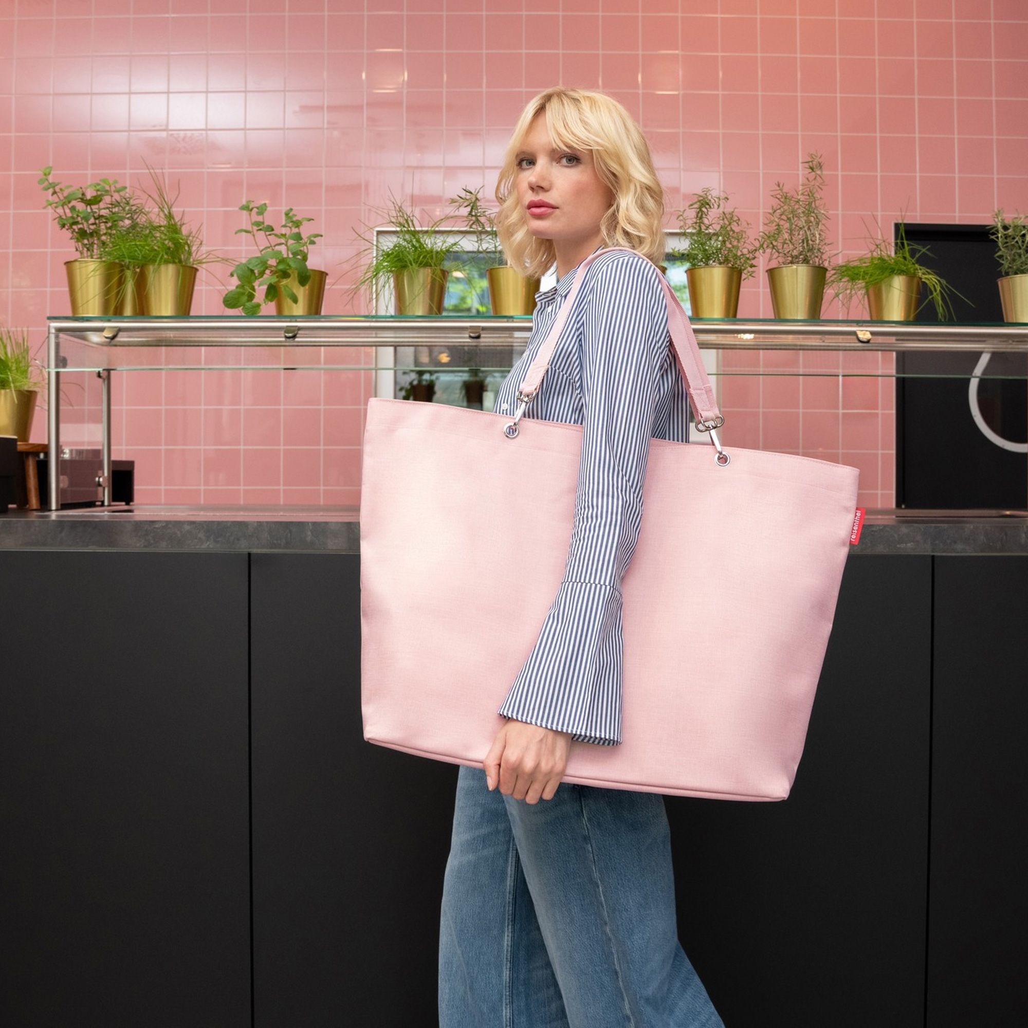 reisenthel - shopper XL -  twist blush