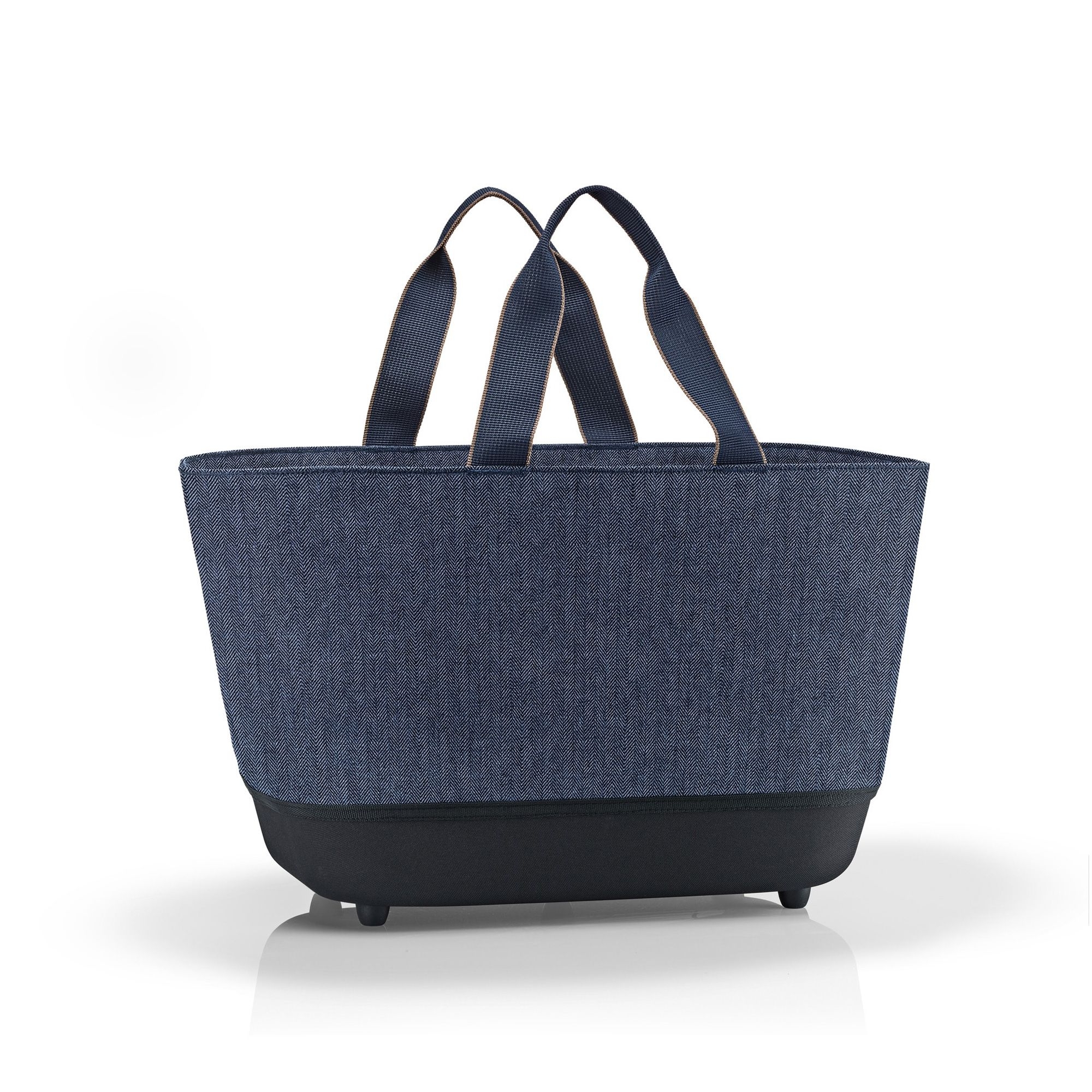 reisenthel - shoppingbasket - herringbone dark blue