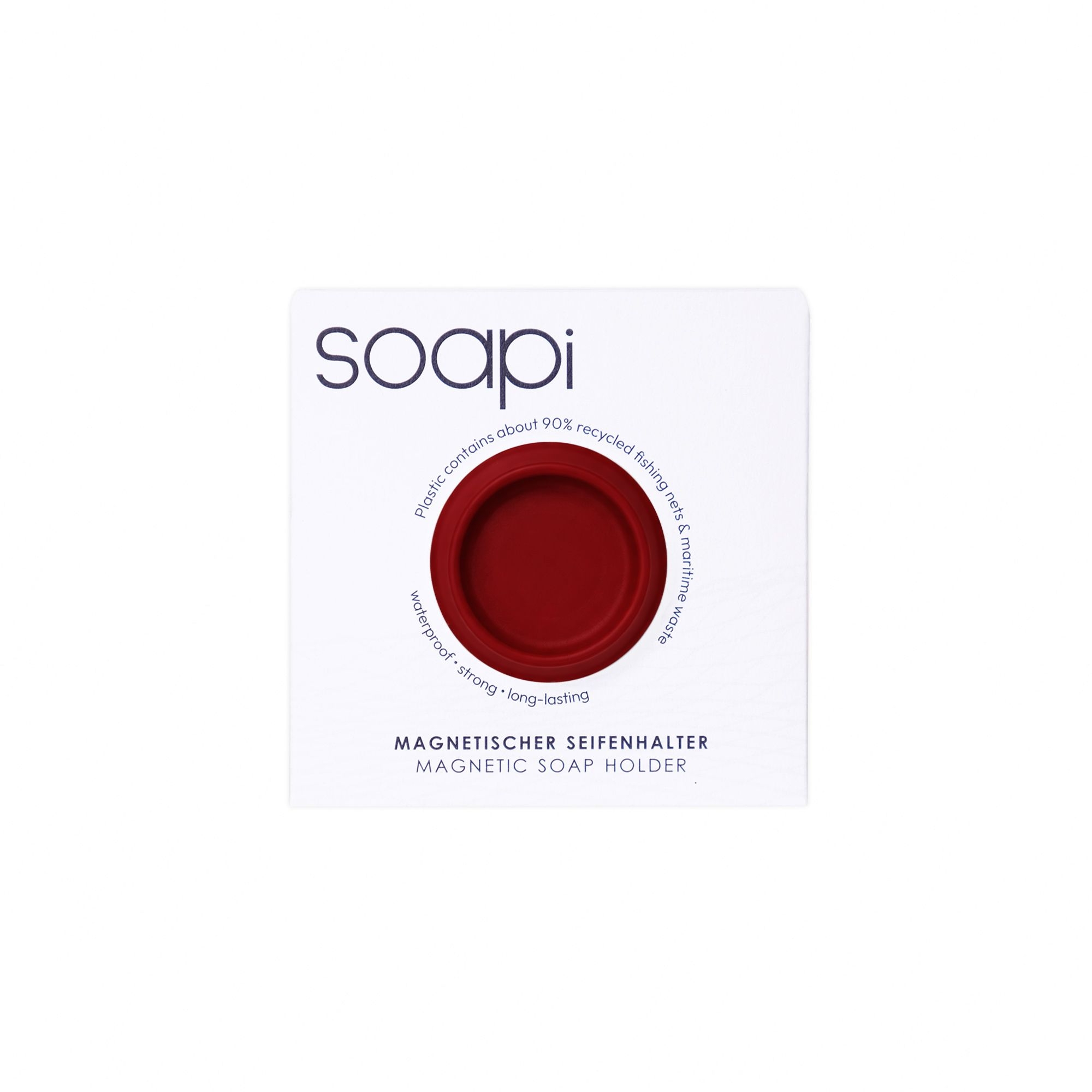 Soapi - Magnetic Soap Holder - Bright Red