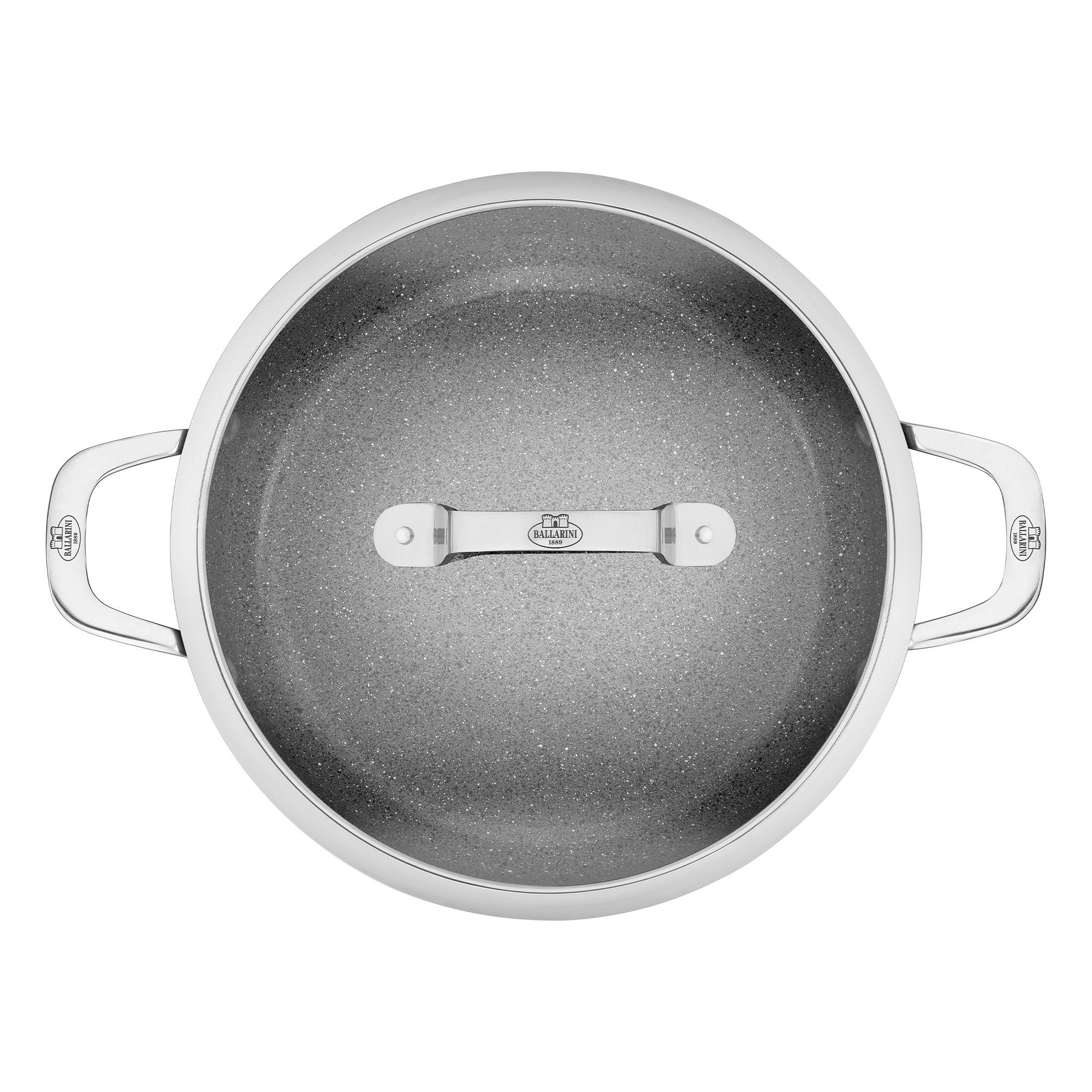 BALLARINI - Servierpfanne mit Deckel | Salina | 28 cm | titanverstärkte keramische Antihaftbeschichtung