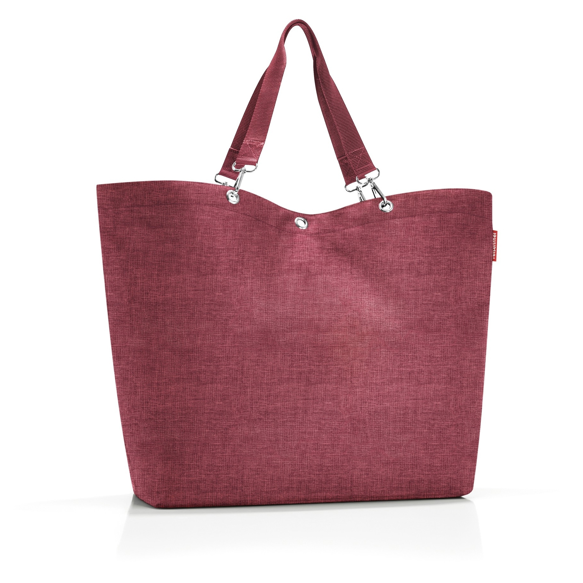Large burgundy shopping bag with handles