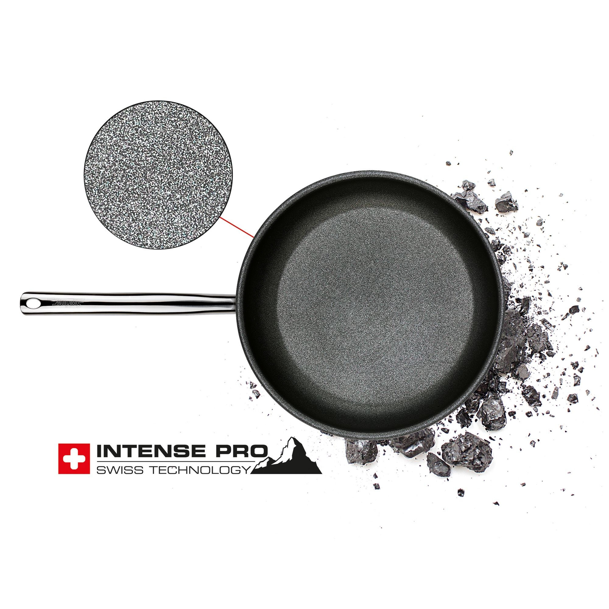 High-quality frying pan with Intense Pro non-stick coating