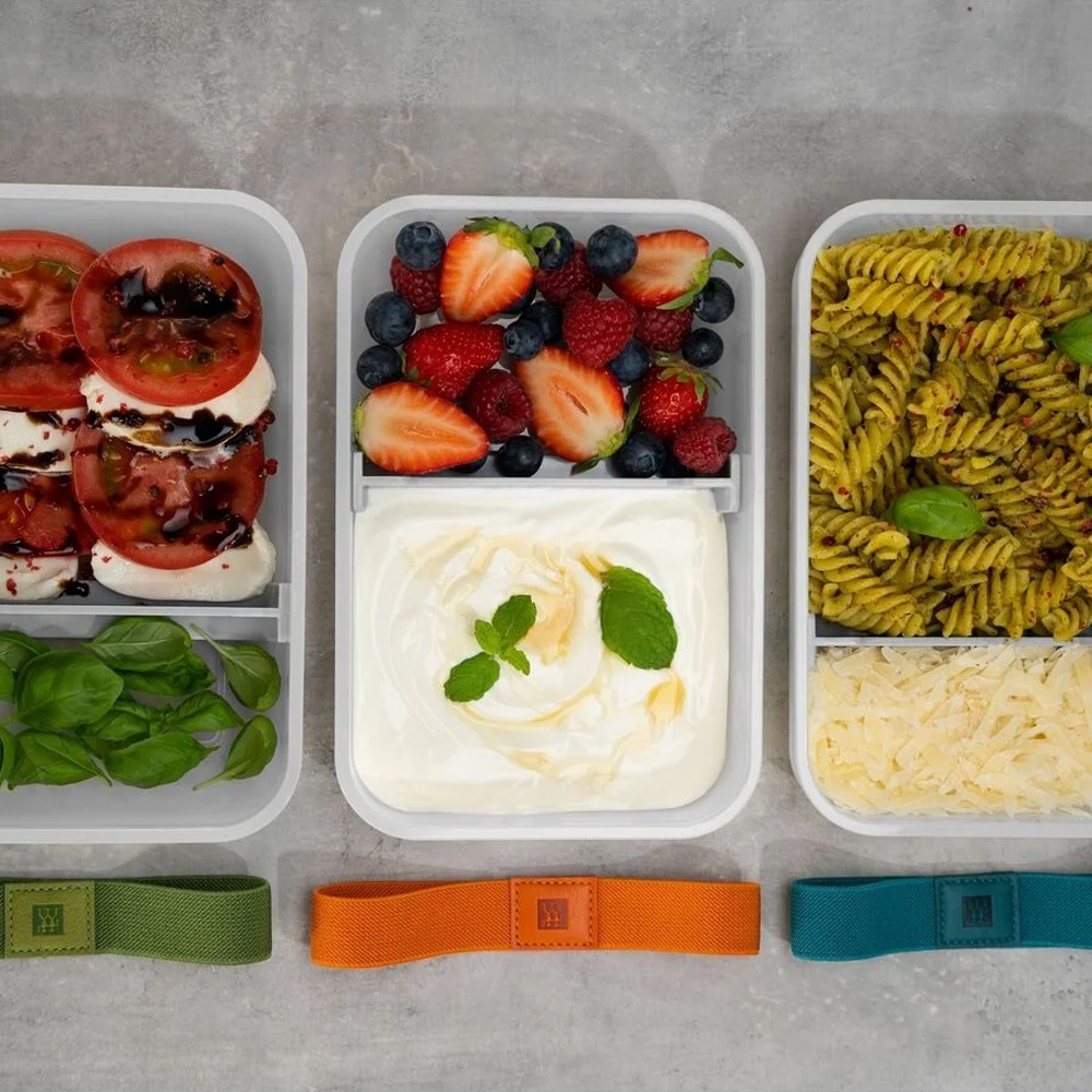 Zwilling - Fresh & Save Vacuum lunch box set L flat 6 pieces, plastic