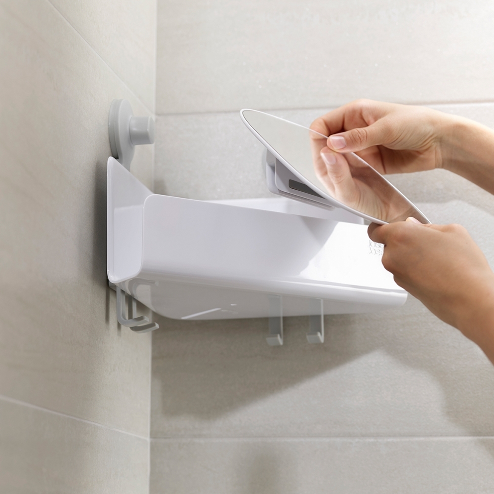 Joseph Joseph - EasyStore™ Dusch-Eckablage mit Spiegel