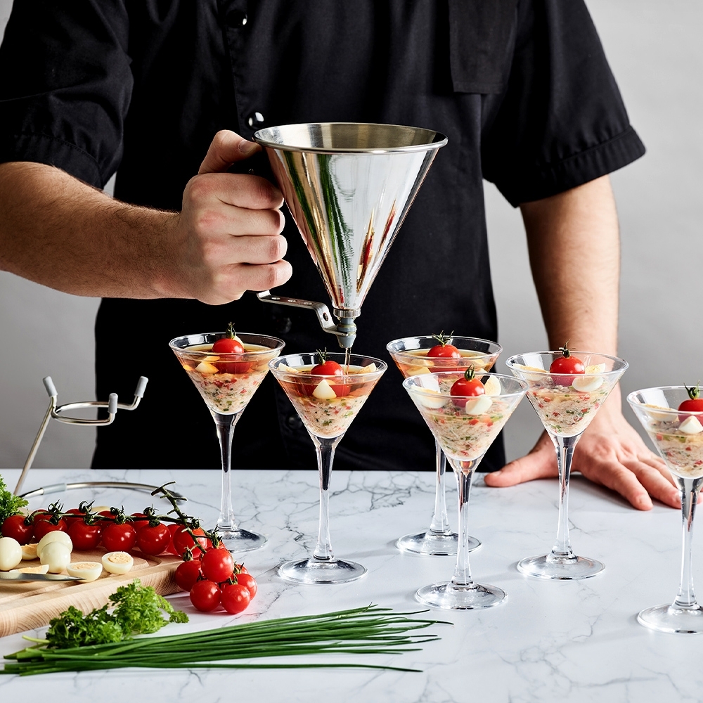 de Buyer - Automatischer Mini-Fondanttrichter aus Edelstahl de Buyer - Automatischer Mini-Fondanttrichter aus Edelstahl