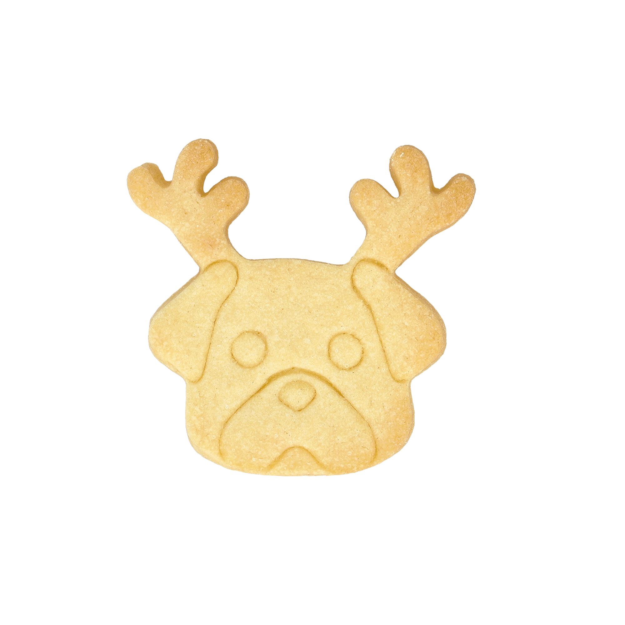 Birkmann - Cookie Cutter - Christmas Pug - 7.5 cm