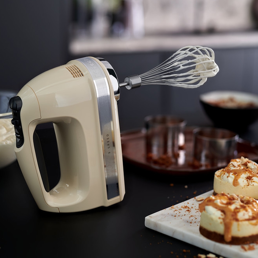 KitchenAid -  9-Speed Hand Mixer - Almond Cream