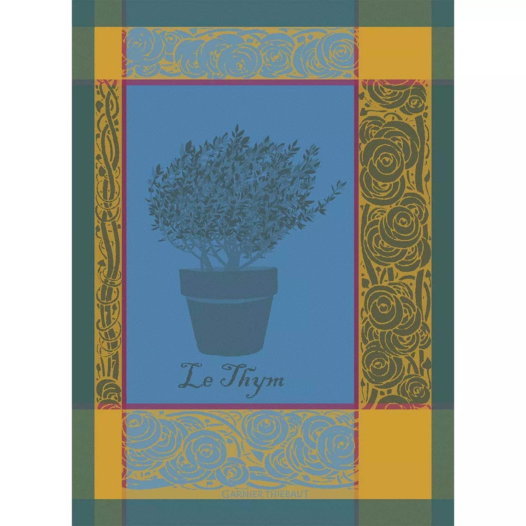 Garnier-Thiebaut Kitchentowels - Thym Bleu Aster
