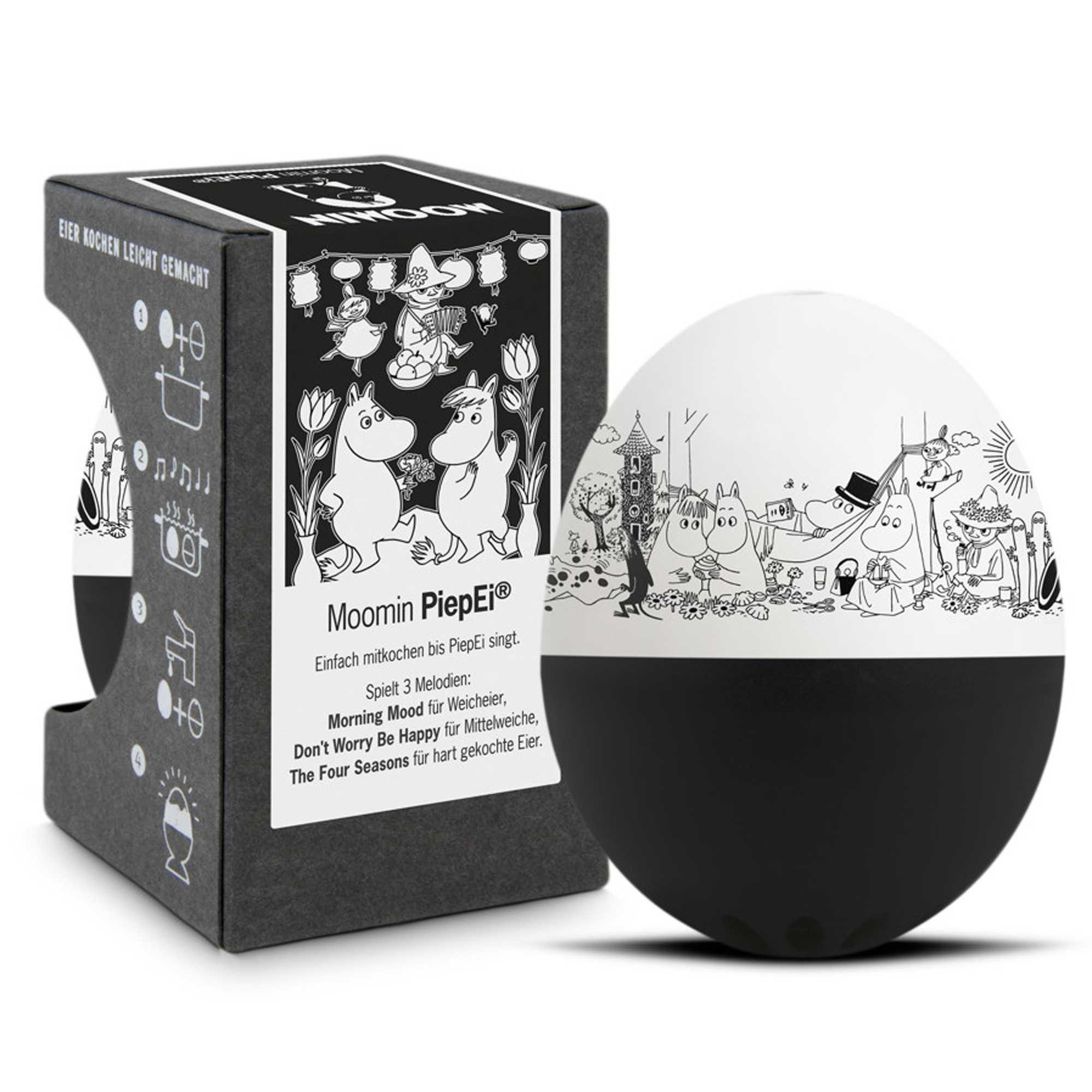 Brainstream - Beep Egg Moomin | black&white Brainstream - Beep Egg Moomin | black&white