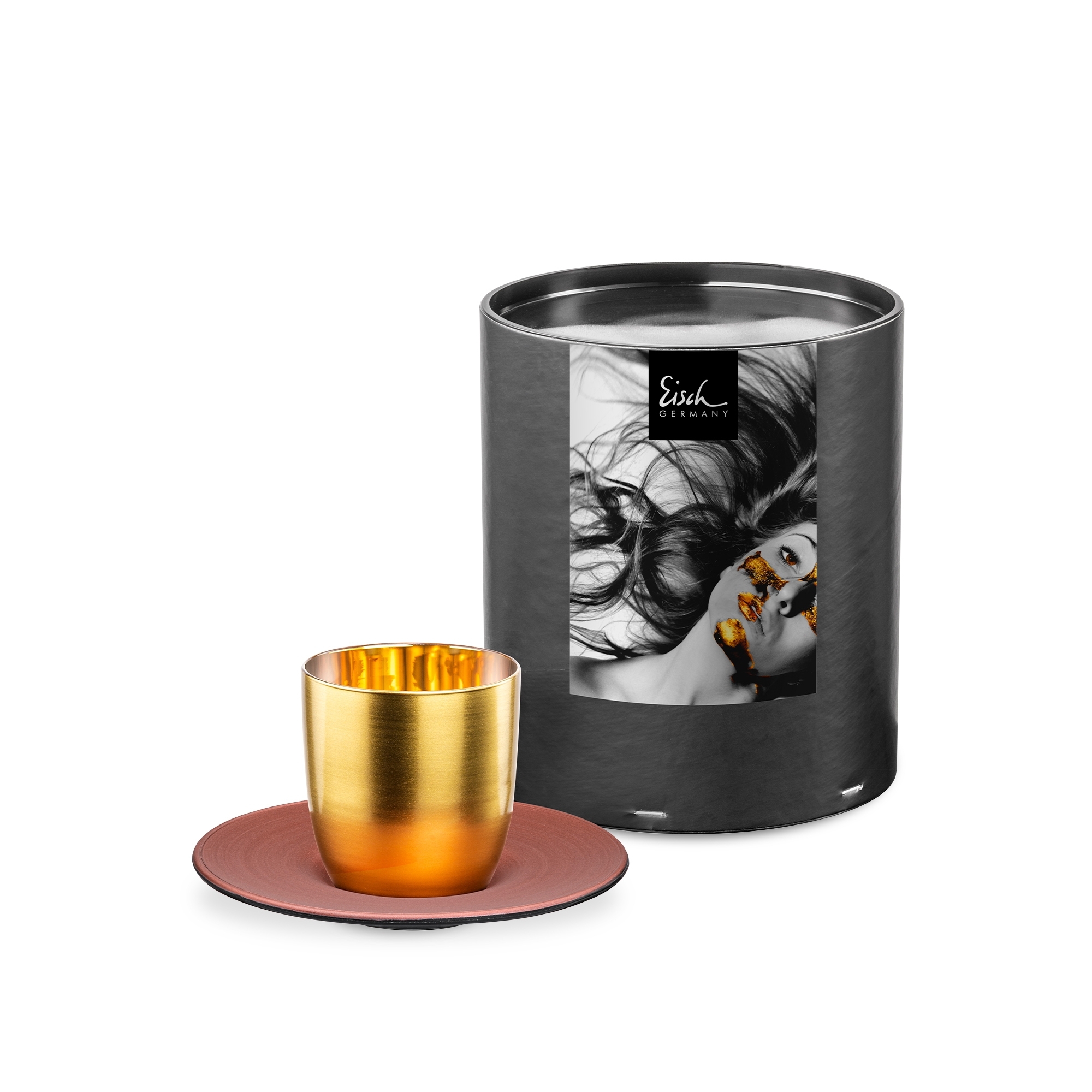 Eisch – COSMO COLLECT espresso set, gold/copper