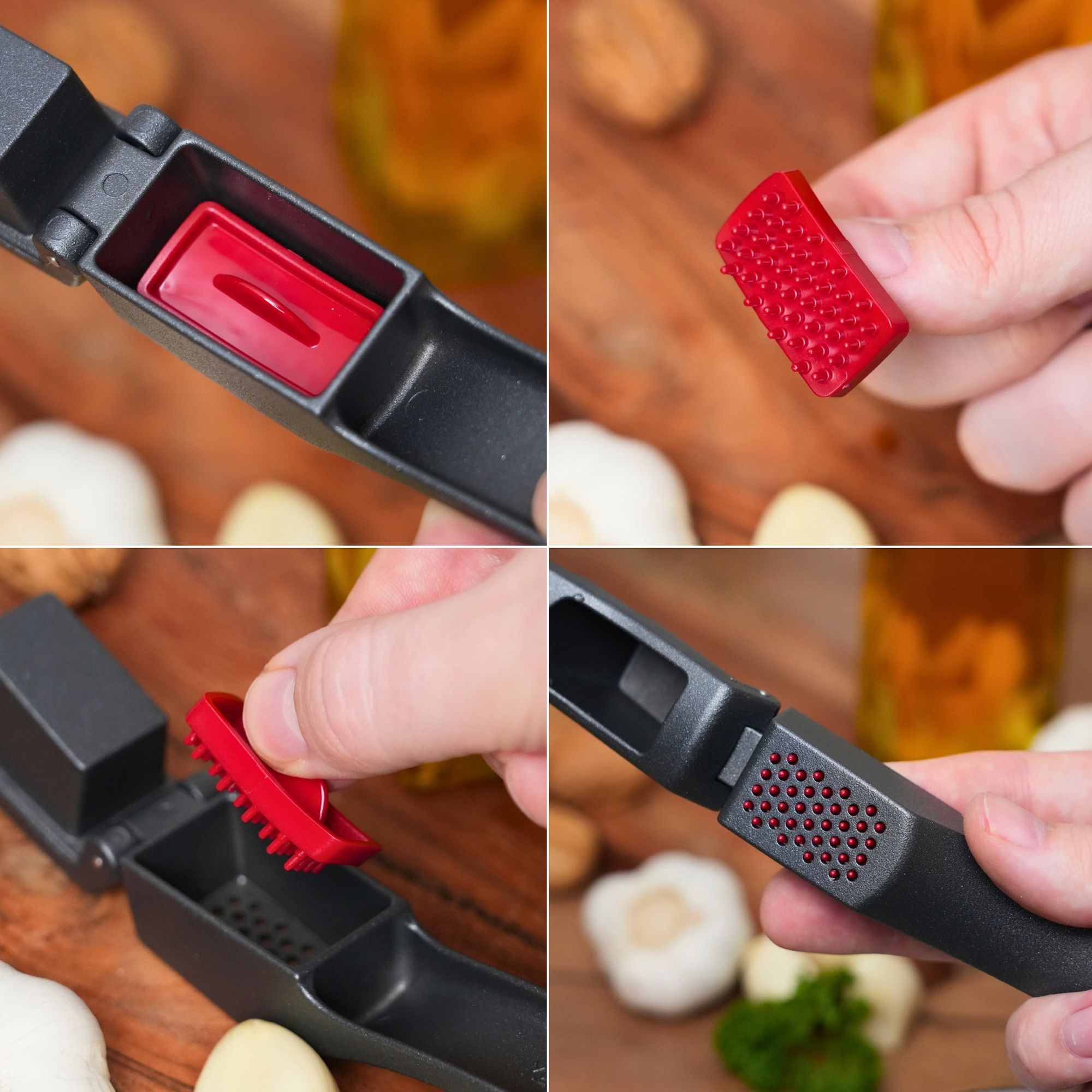 Westmark garlic press Josie Black Edition with cleaner inser