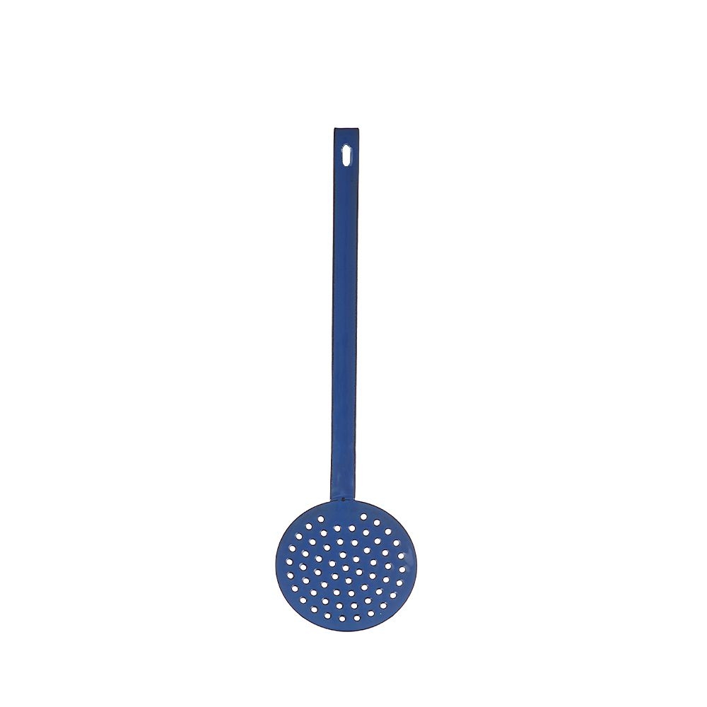 Münder Email - Slotted Spoon blue