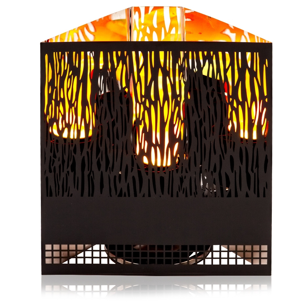 Apando - Flammenleuchte ""Firebox"" - Vine schwarz Apando - Flammenleuchte ""Firebox"" - Vine schwarz