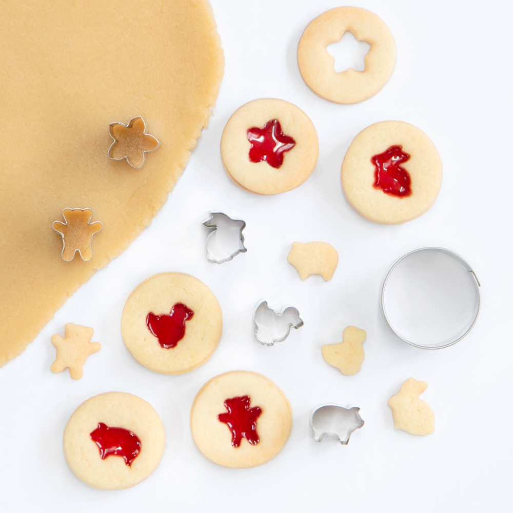 Städter mini cookie cutter set, 6-piece for biscuits