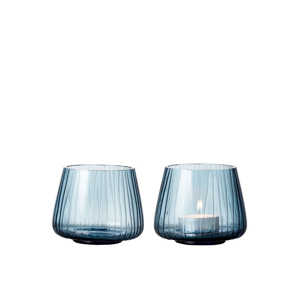 Bitz - Kusintha tealight holder - Set of 2 - dark blue Bitz - Kusintha tealight holder - Set of 2 - dark blue