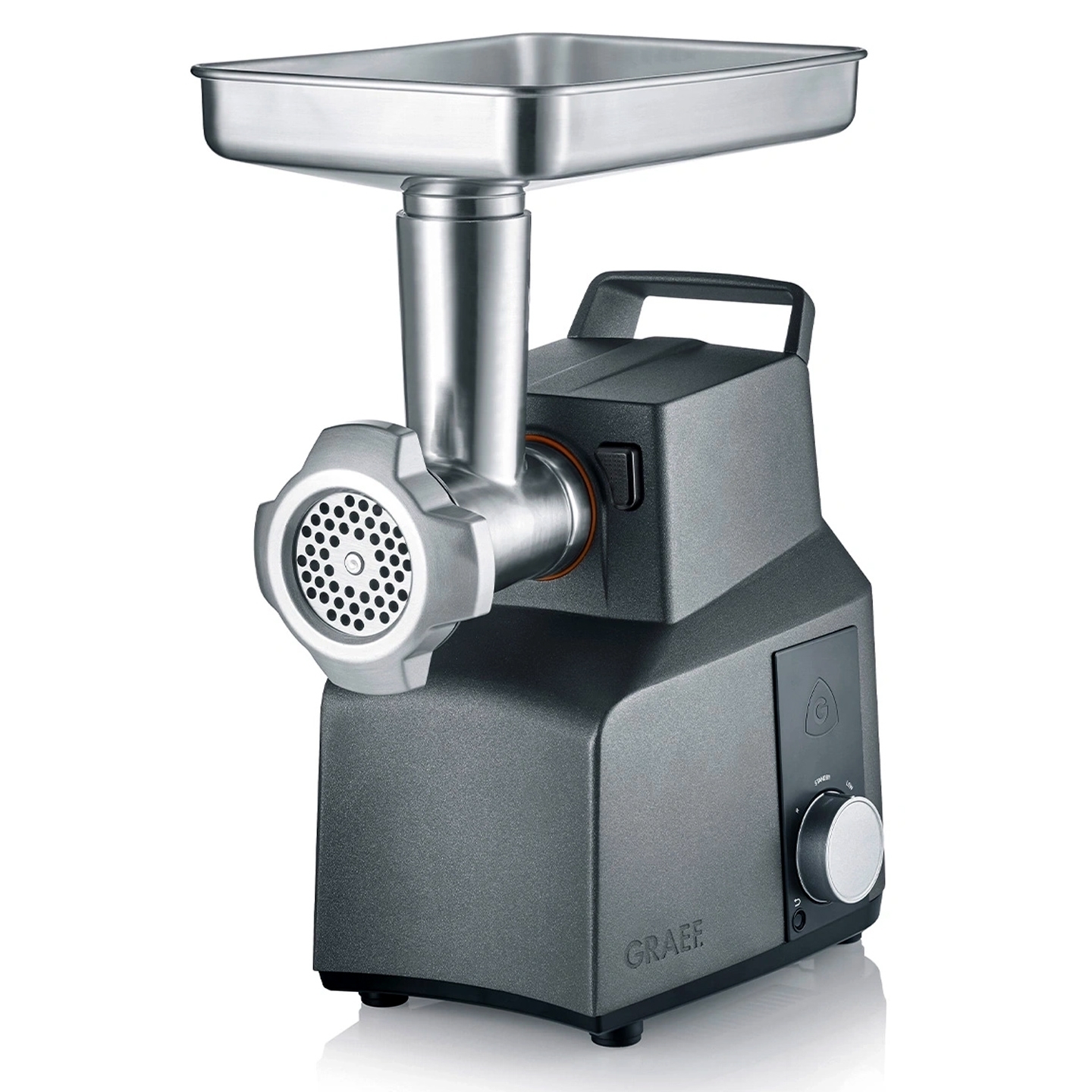 Graef electric meat grinder with steel attachment