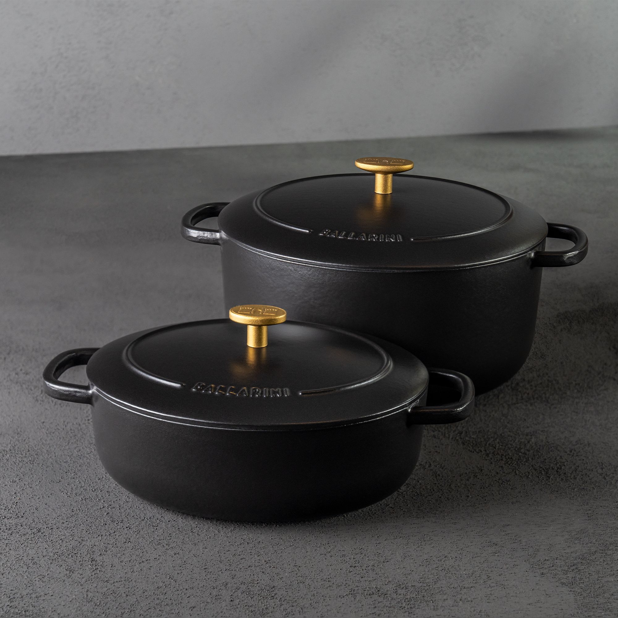 BALLARINI - Cocotte | Bellamonte | oval | 29 cm | Schwarz BALLARINI - Cocotte | Bellamonte | oval | 29 cm | Schwarz