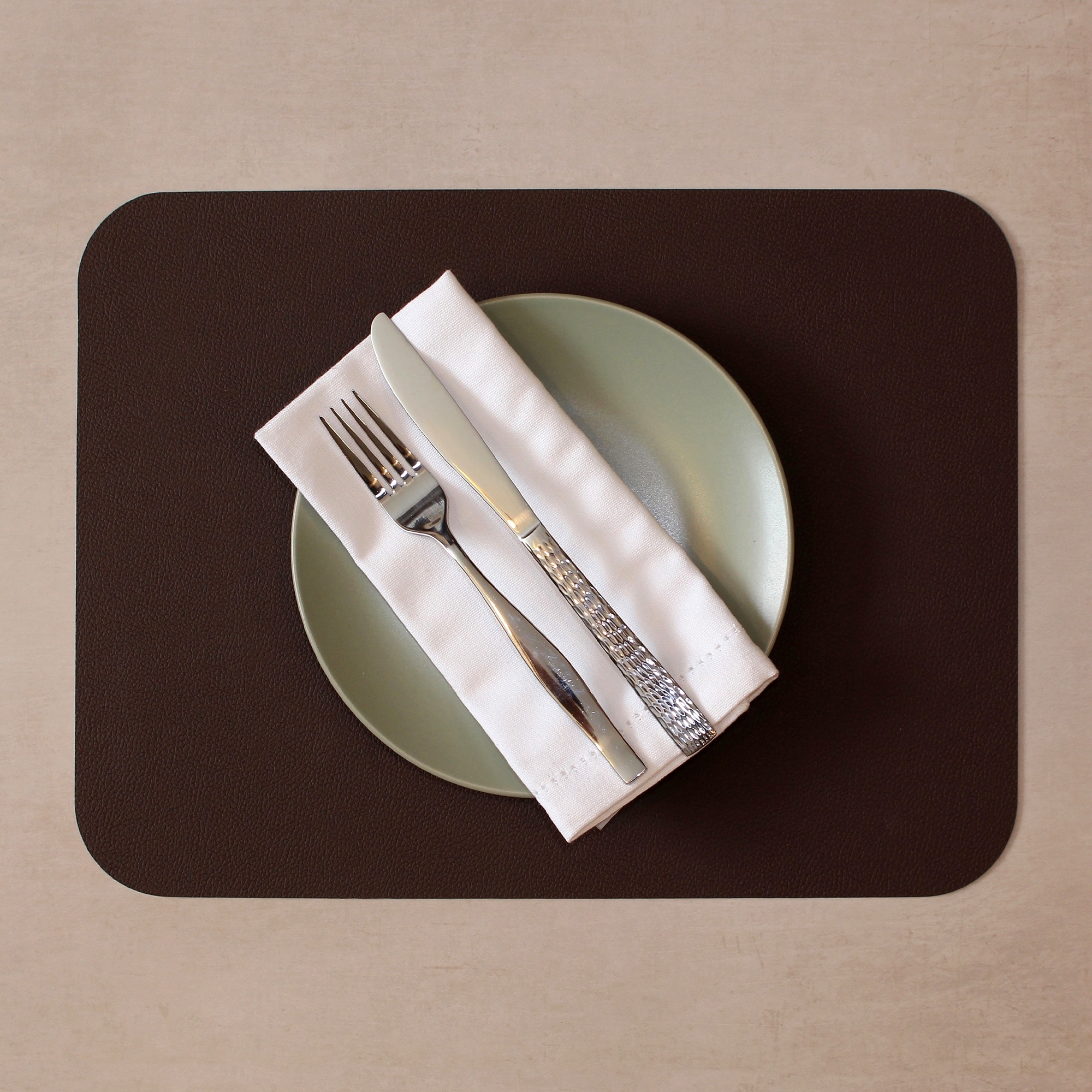 Freeform - FLEXIMATS - Tischset - 2er-Set - 46 x 33 cm - Schoko/Weiß Freeform - FLEXIMATS - Tischset - 2er-Set - 46 x 33 cm - Schoko/Weiß