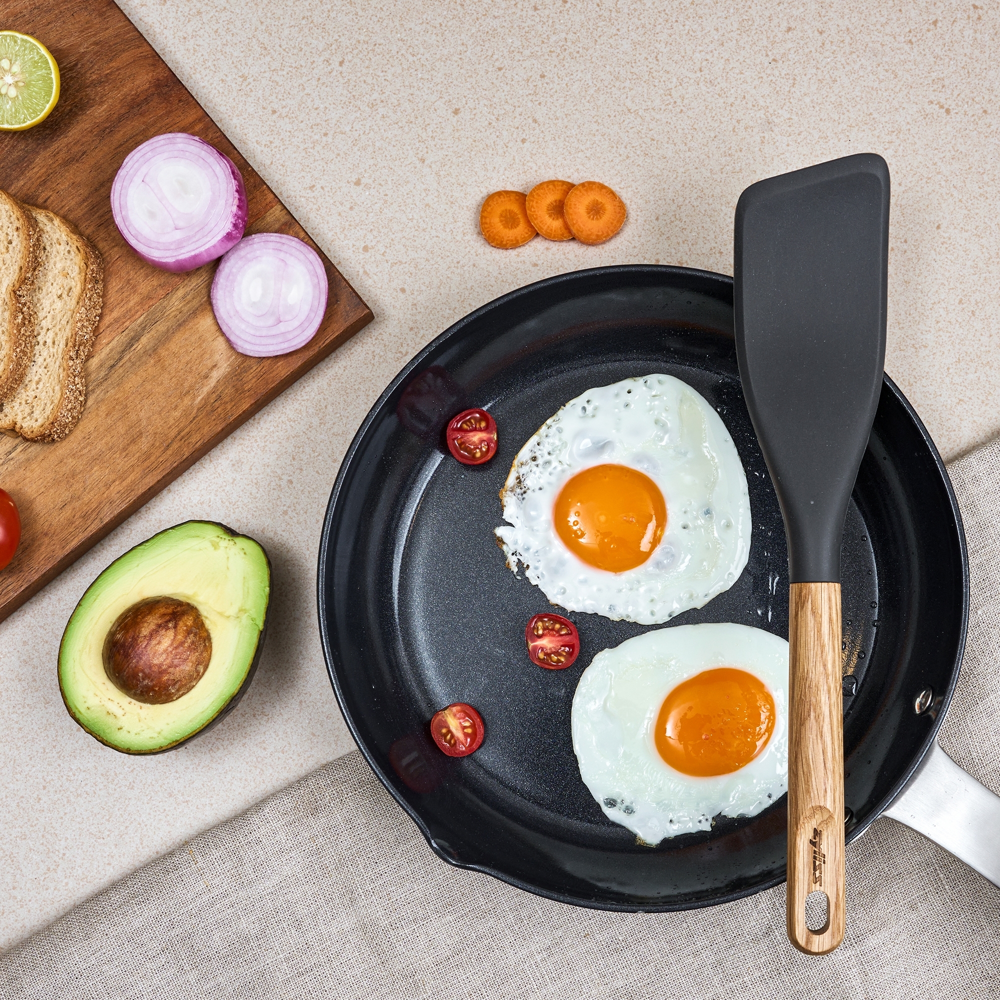 Zyliss - Easy Lift Spatula | Oak Wood