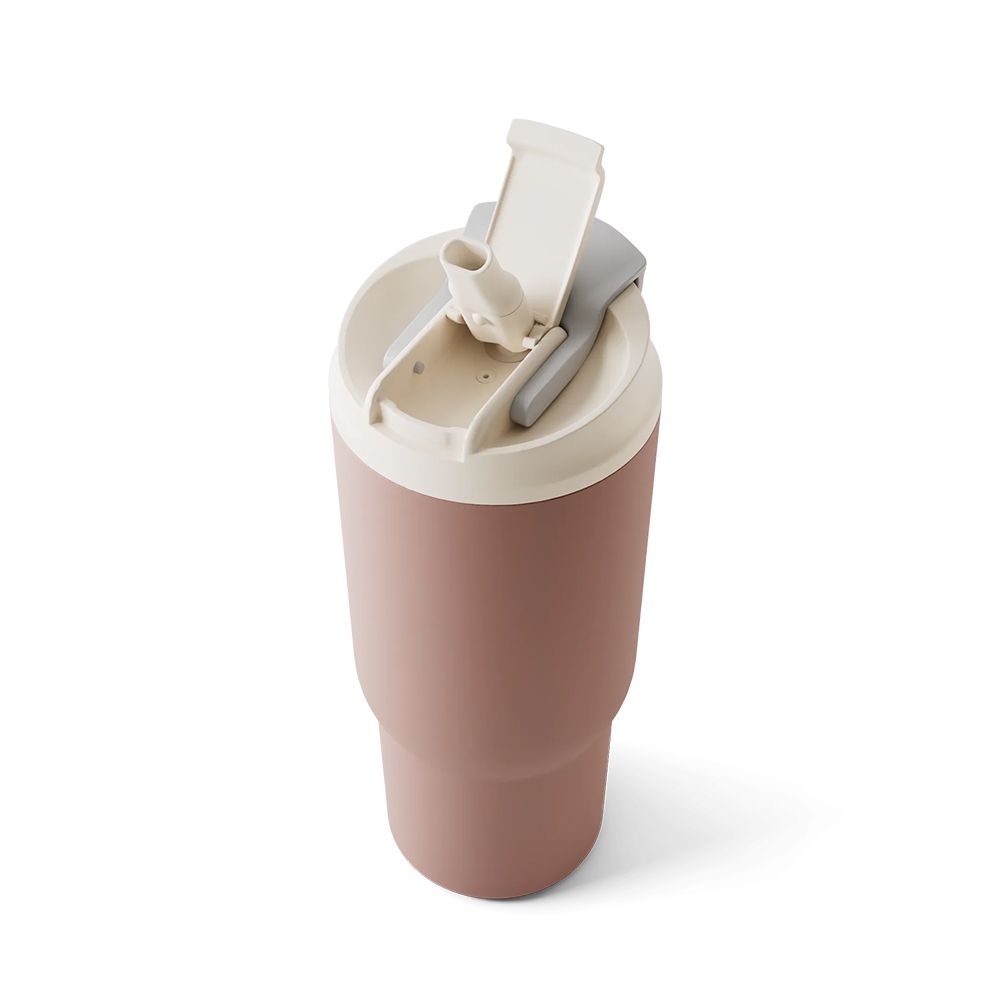 monbento - MB Travel Insulated Cup with Straw, Pink Moka