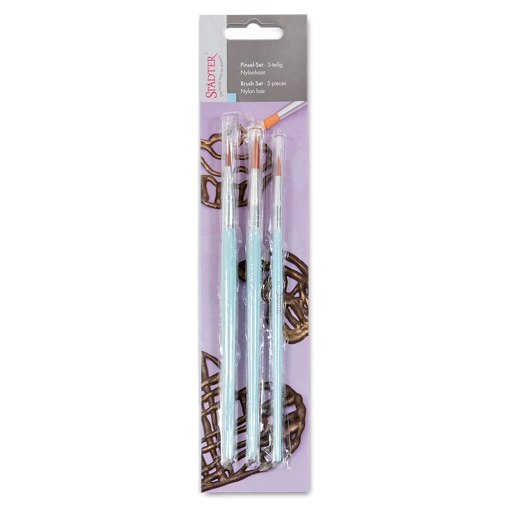 Städter - Pinsel für Speisefarbe - 2 / 6 / 12 - Set, 3-teilig Städter - Pinsel für Speisefarbe - 2 / 6 / 12 - Set, 3-teilig