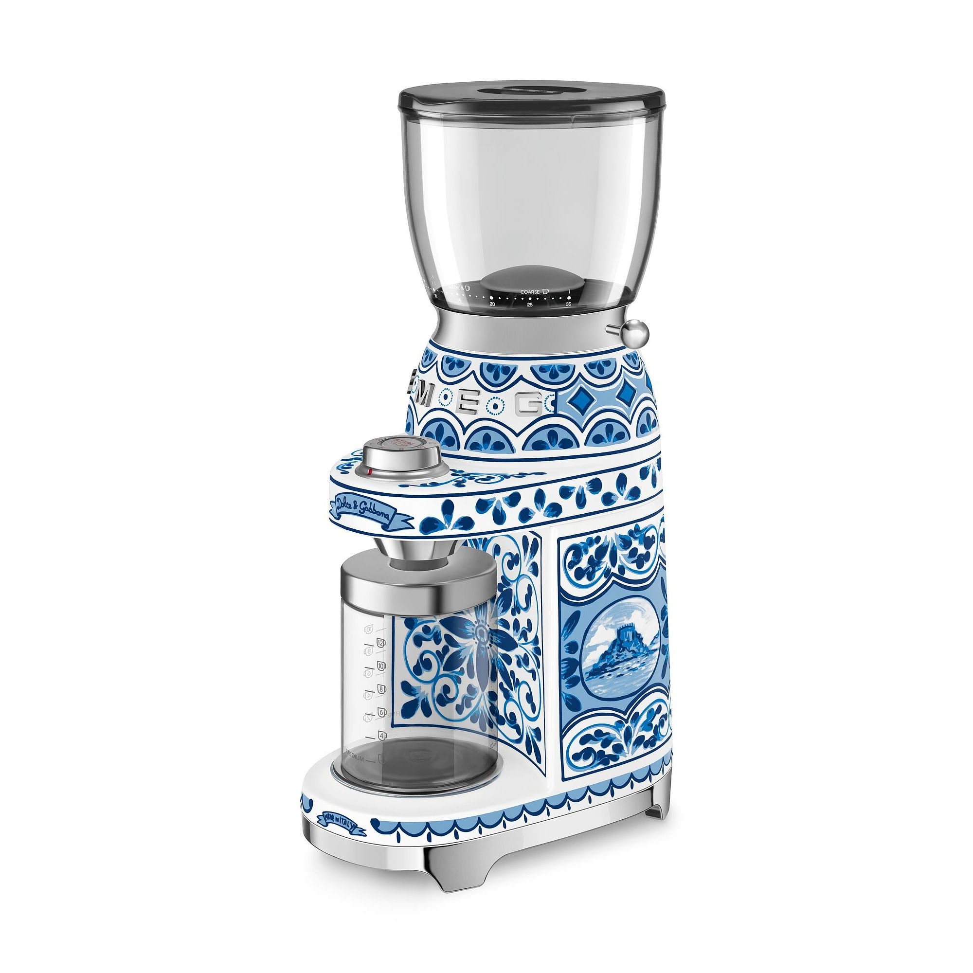 SMEG - coffee grinder - Dolce&Gabbana - Blu Mediterraneo SMEG - coffee grinder - Dolce&Gabbana - Blu Mediterraneo