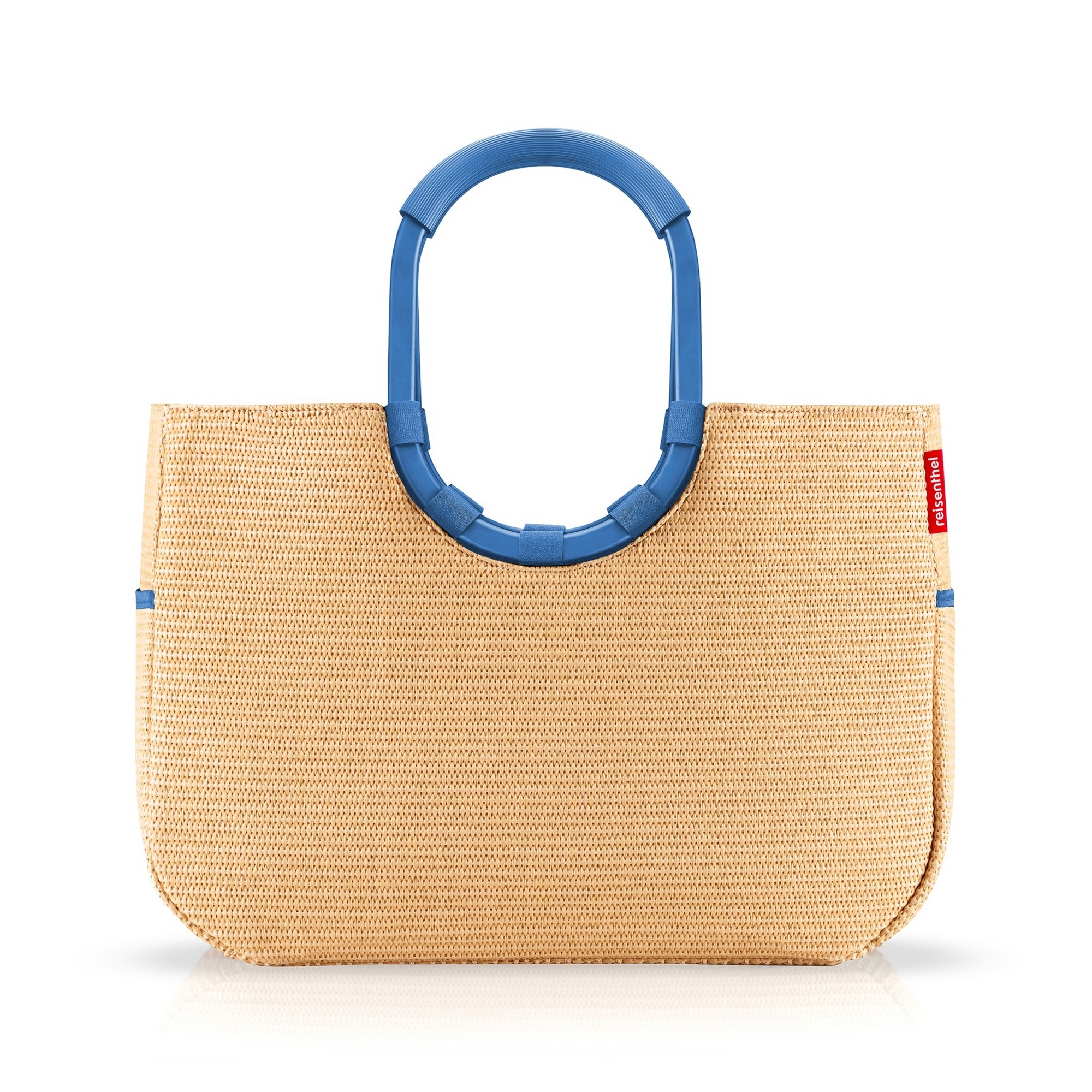 reisenthel - loopshopper L - frame raffia blue