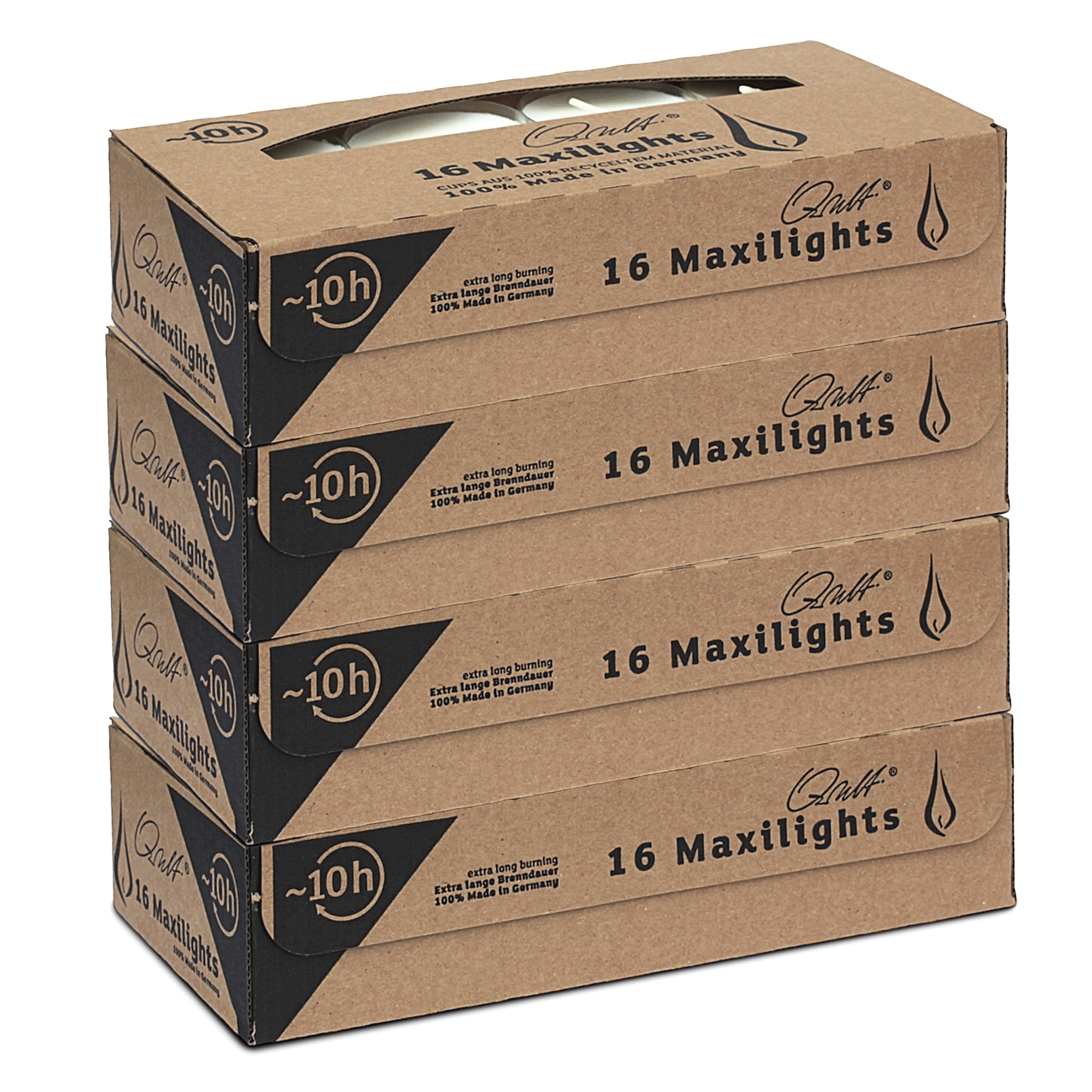 Qult Farluce Maxilights - 16 Teelichter - Ø 56 x 27 mm