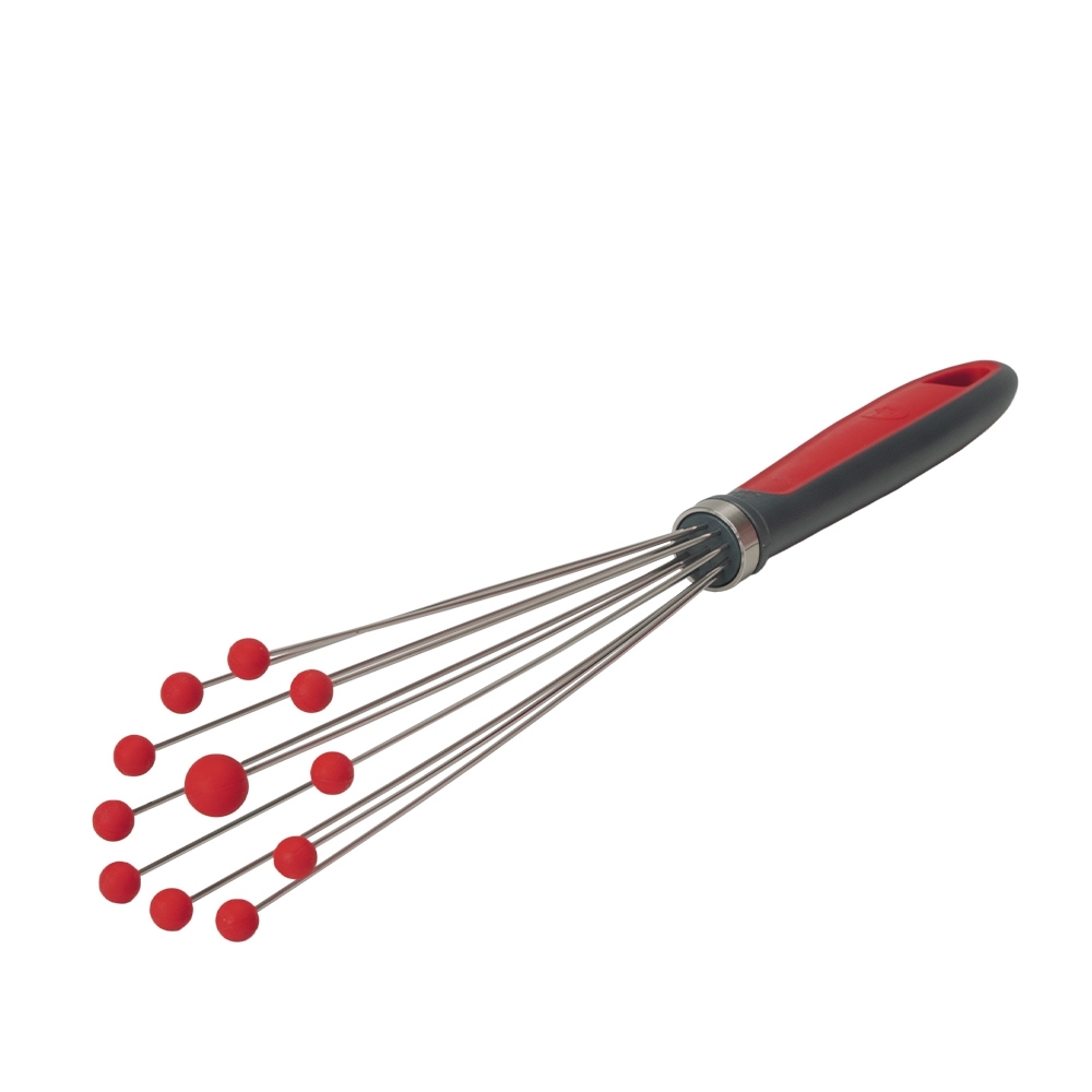 Cooking Flower - Ball Whisk - 33,5 cm, red