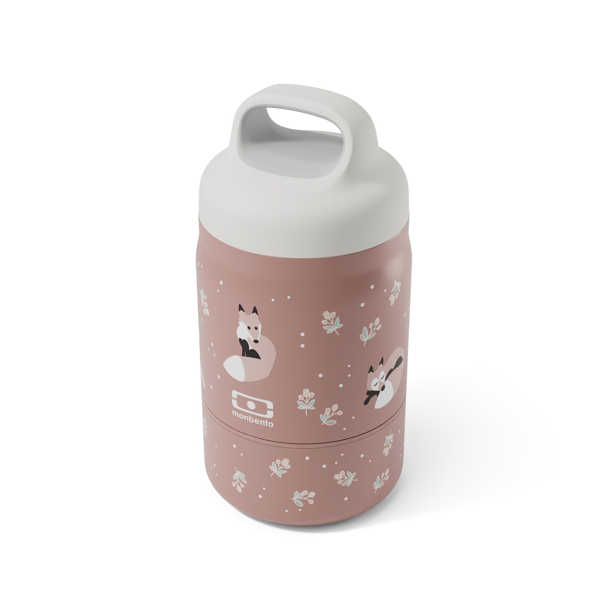 monbento - MB Handy - 2-in-1 Insulated Lunch Box + Snack Compartment - Fox