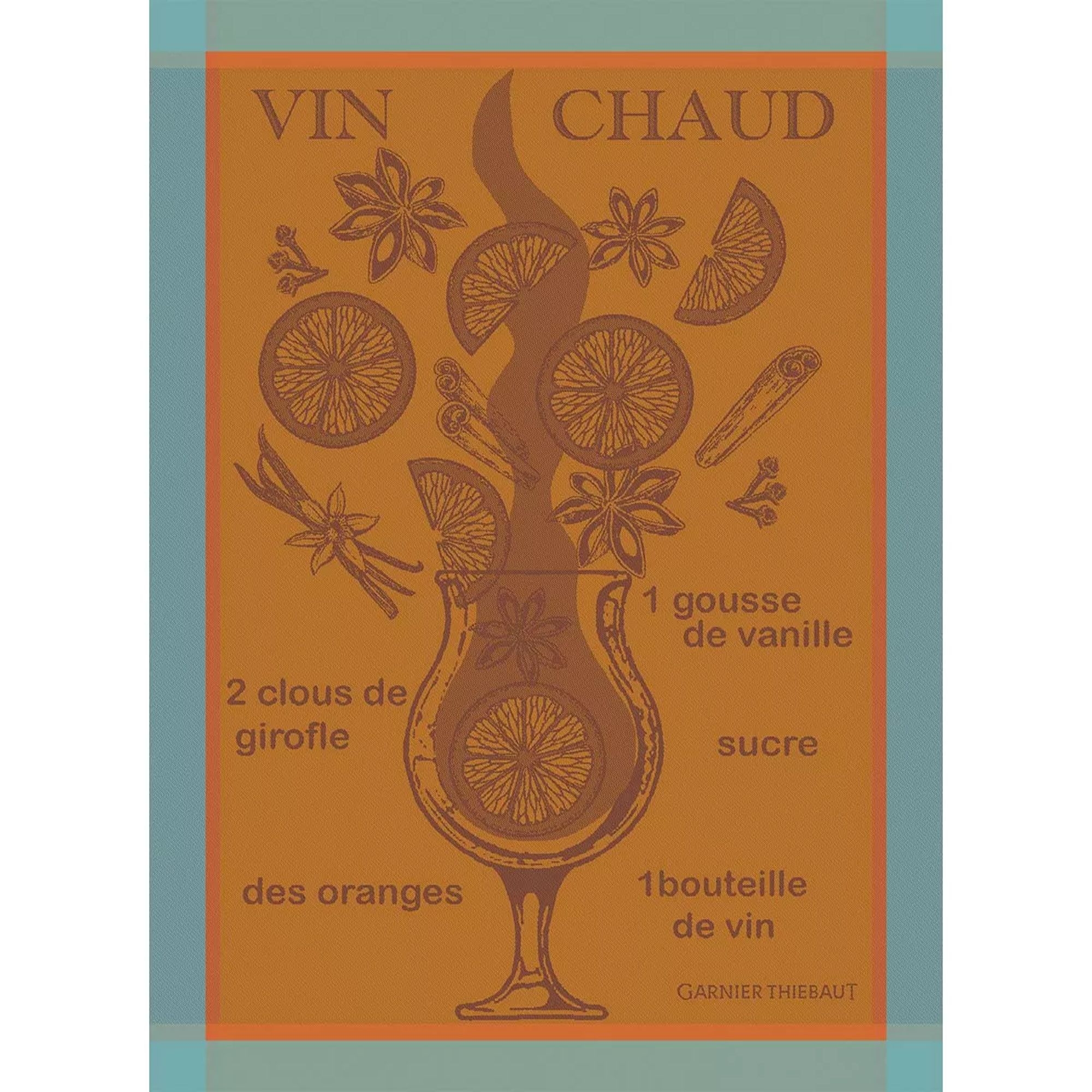 Garnier-Thiebaut Kitchentowels - Vin Chaud Mandarine