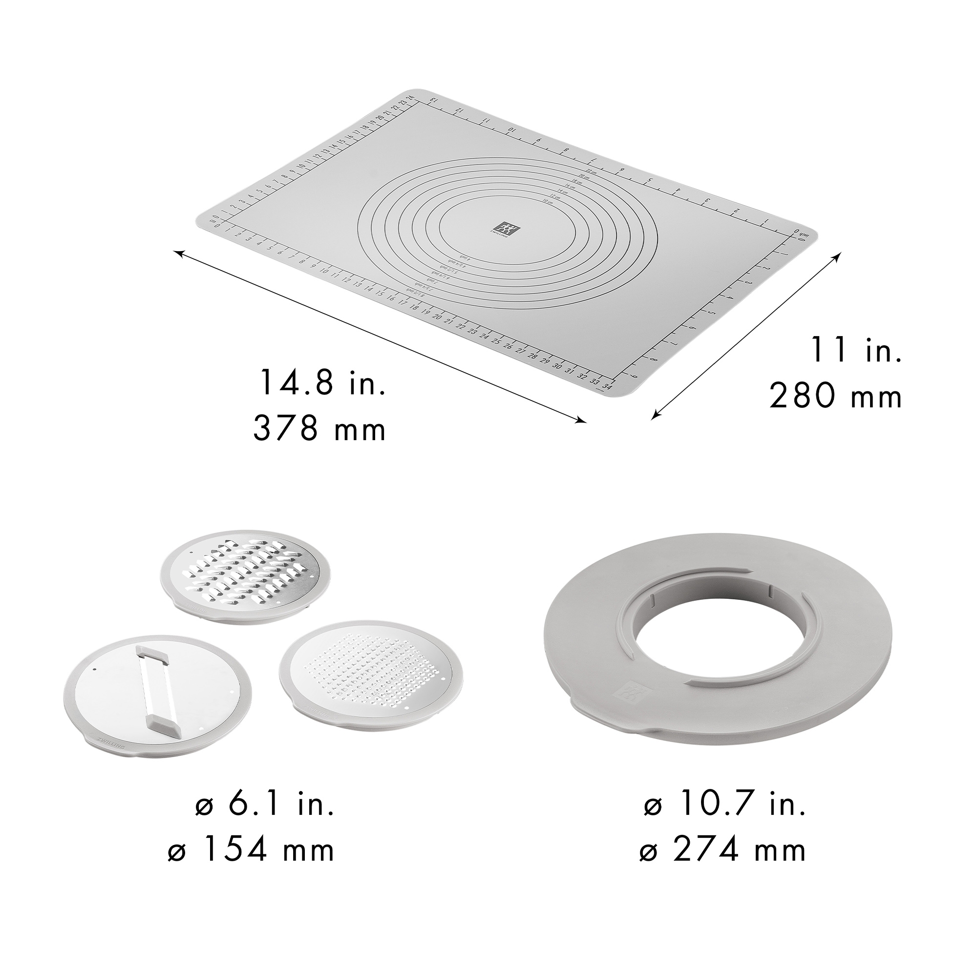 ZWILLING - Accessory Set S/M/L | Fresh & Save | 5 pieces | Plastic