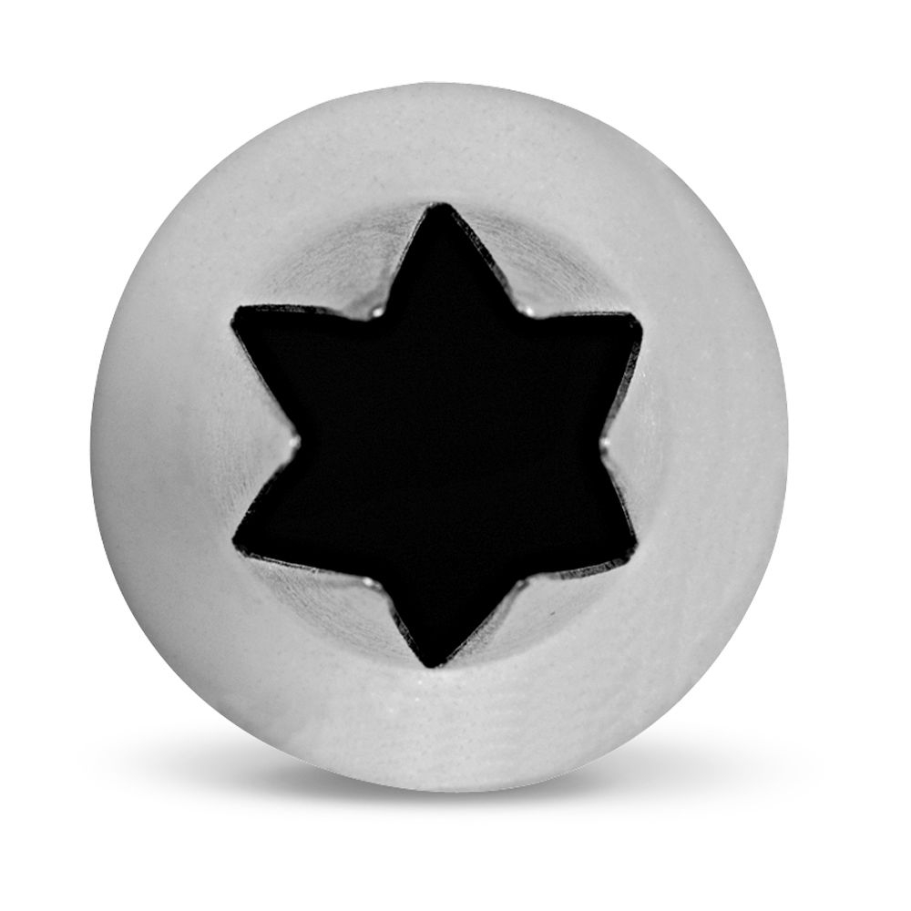 Städter - Fine Line Star nozzle 6-pointed - 14 mm