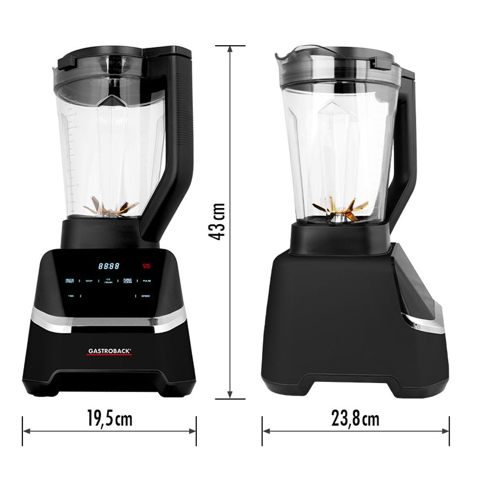 Gastroback - Design Multi-Power Standmixer Mix & Soup | Black