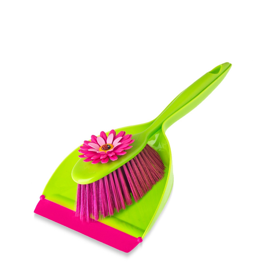 Vigar Flower Power Dish Washing Set - Gloves, Palm Brush & Sponge w/ Holder  