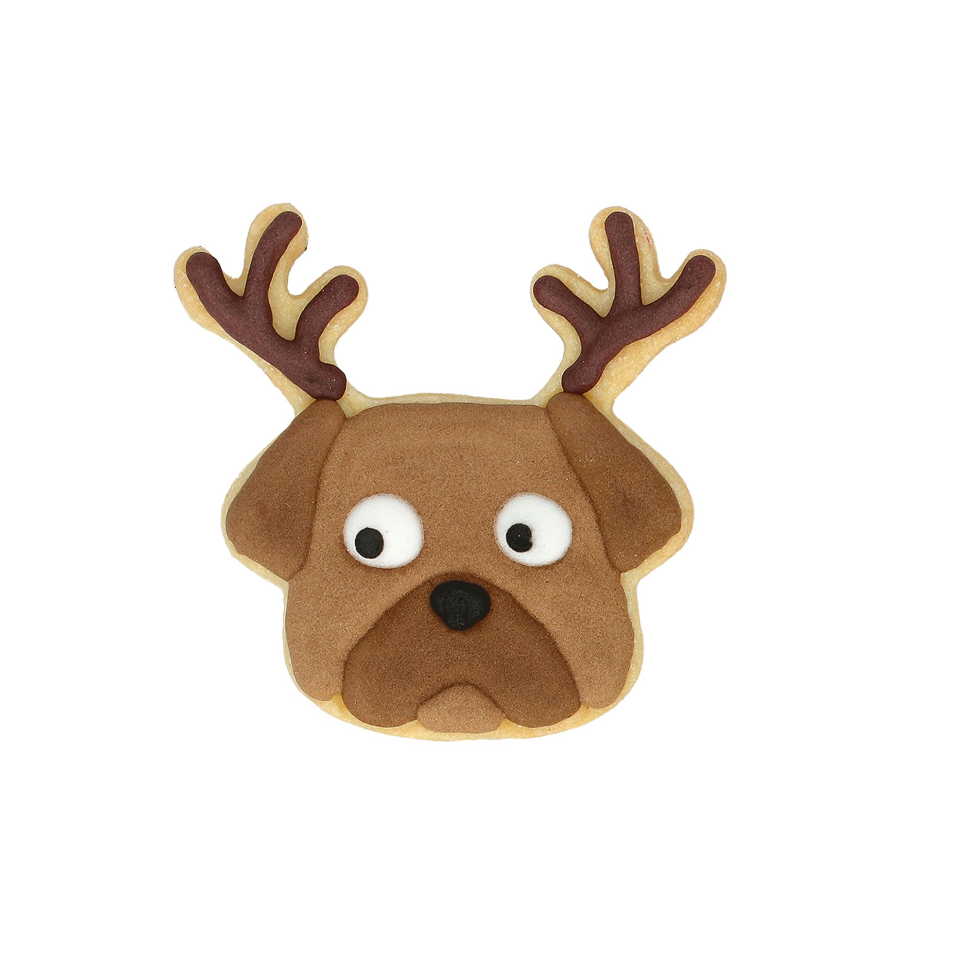 Birkmann - Cookie Cutter - Christmas Pug - 7.5cm