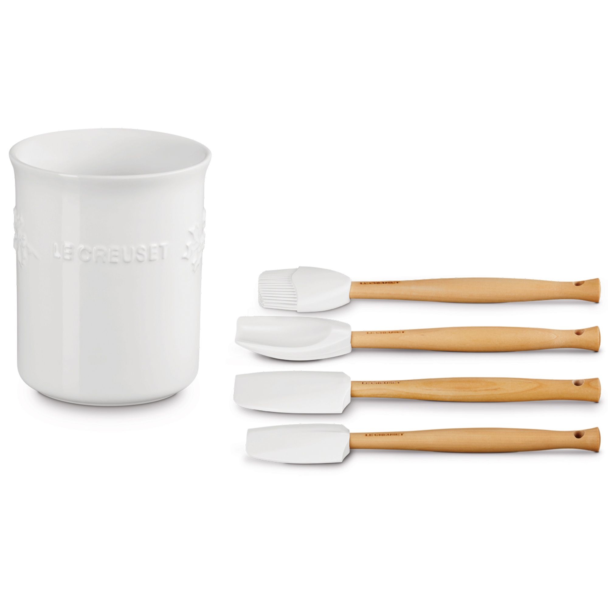 Le Creuset - Cooking ladle set 5pcs Craft - Holly - White Le Creuset - Cooking ladle set 5pcs Craft - Holly - White