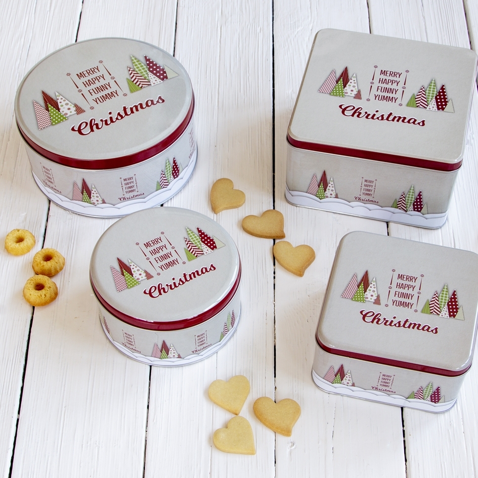 Städter - Cookie box - Yummy Christmas - Colorful - round large