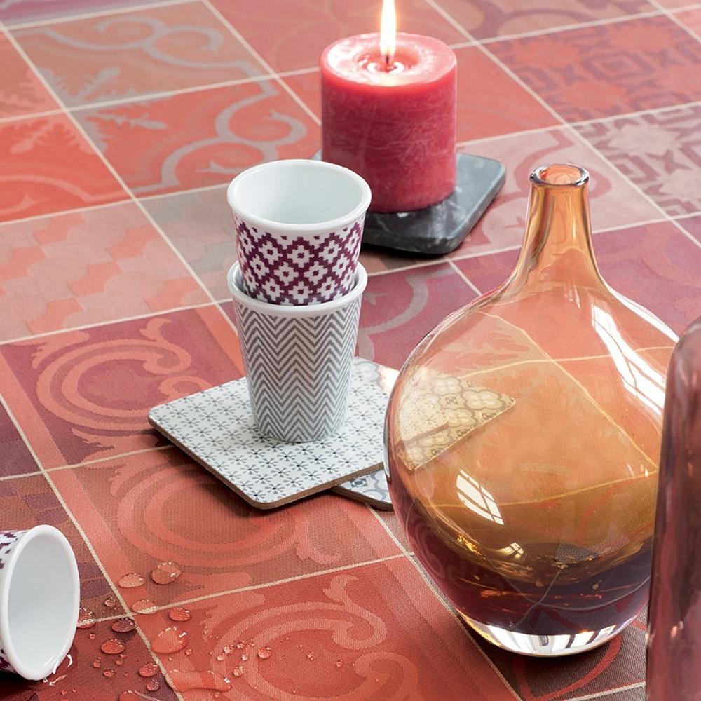 Garnier-Thiebaut Table Runner - Mille Tiles Terracotta - oB